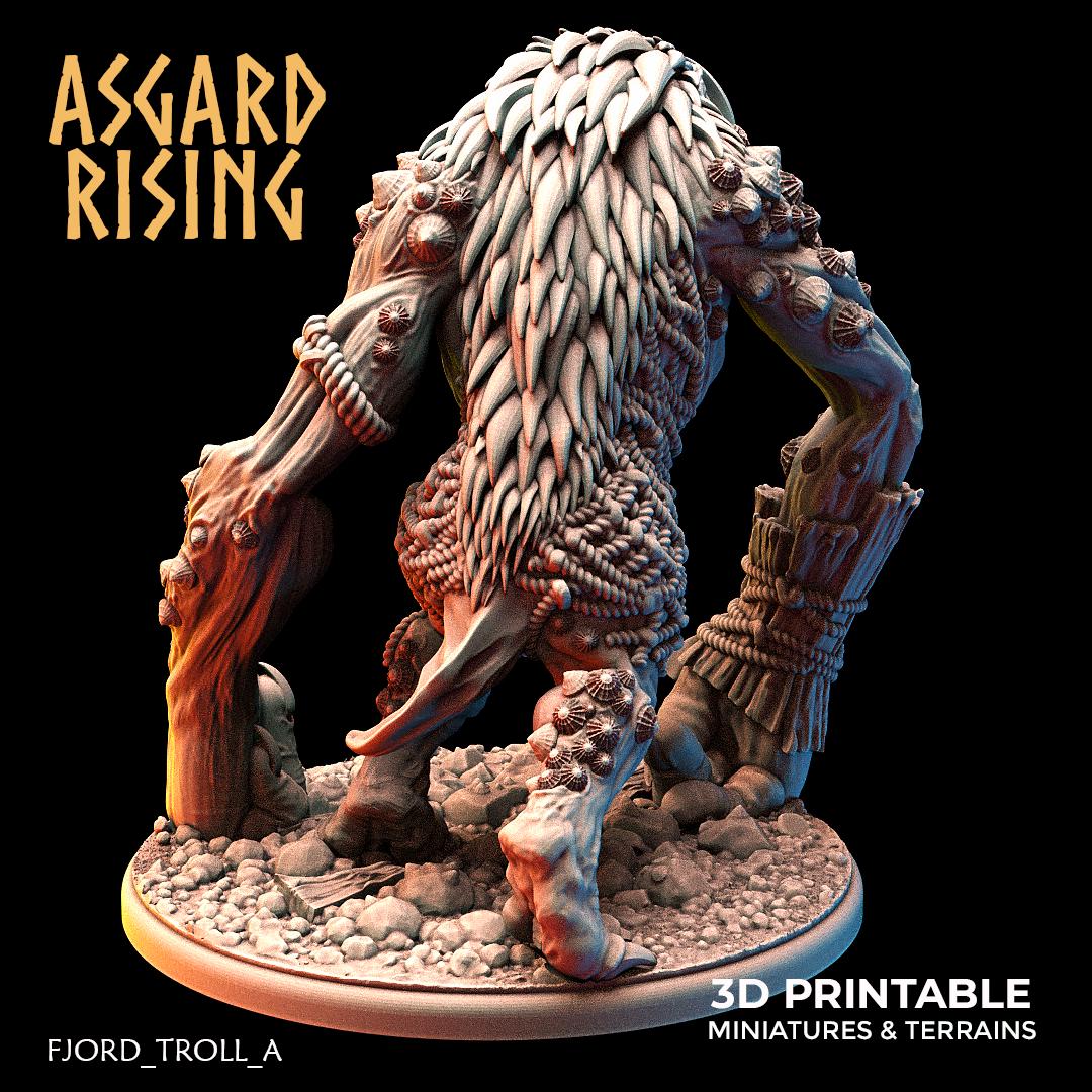 Fjord Trolls Warband 28mm 32mm, Miniatures for Wargames, D&D, Saga, RPG, Shieldwall Infantry Tabletop Figures