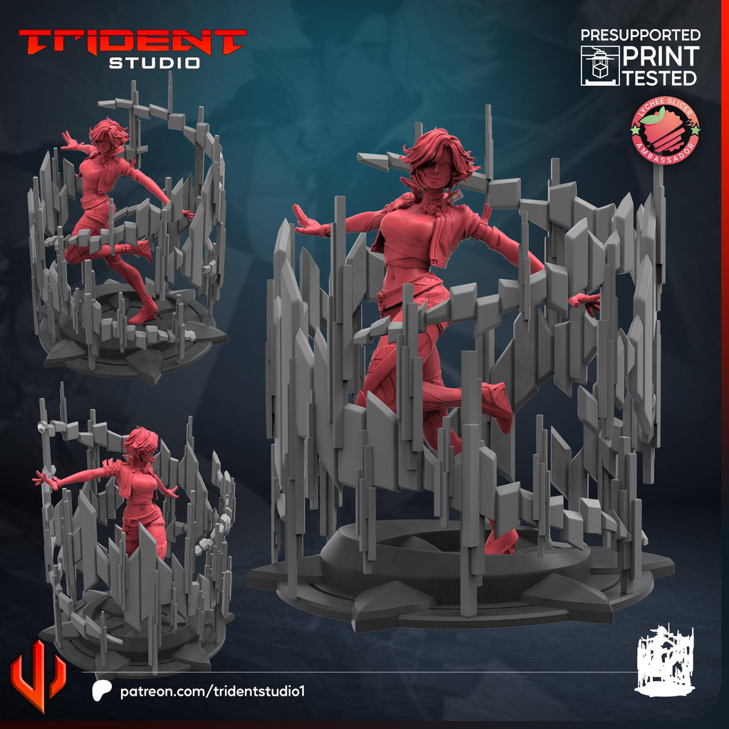 Luna Snow Rivals (Fan art sculpted by Trident Studio) (Crisis Protocol Proxy/Alternative)