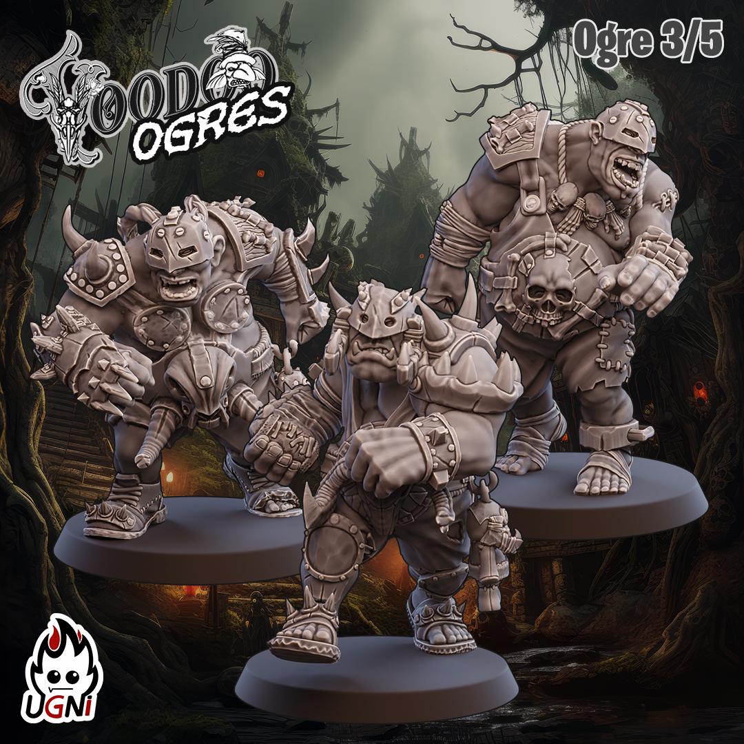 Ogre Team - Voodoo Style - Fantasy Football Team - UGNI Miniatures