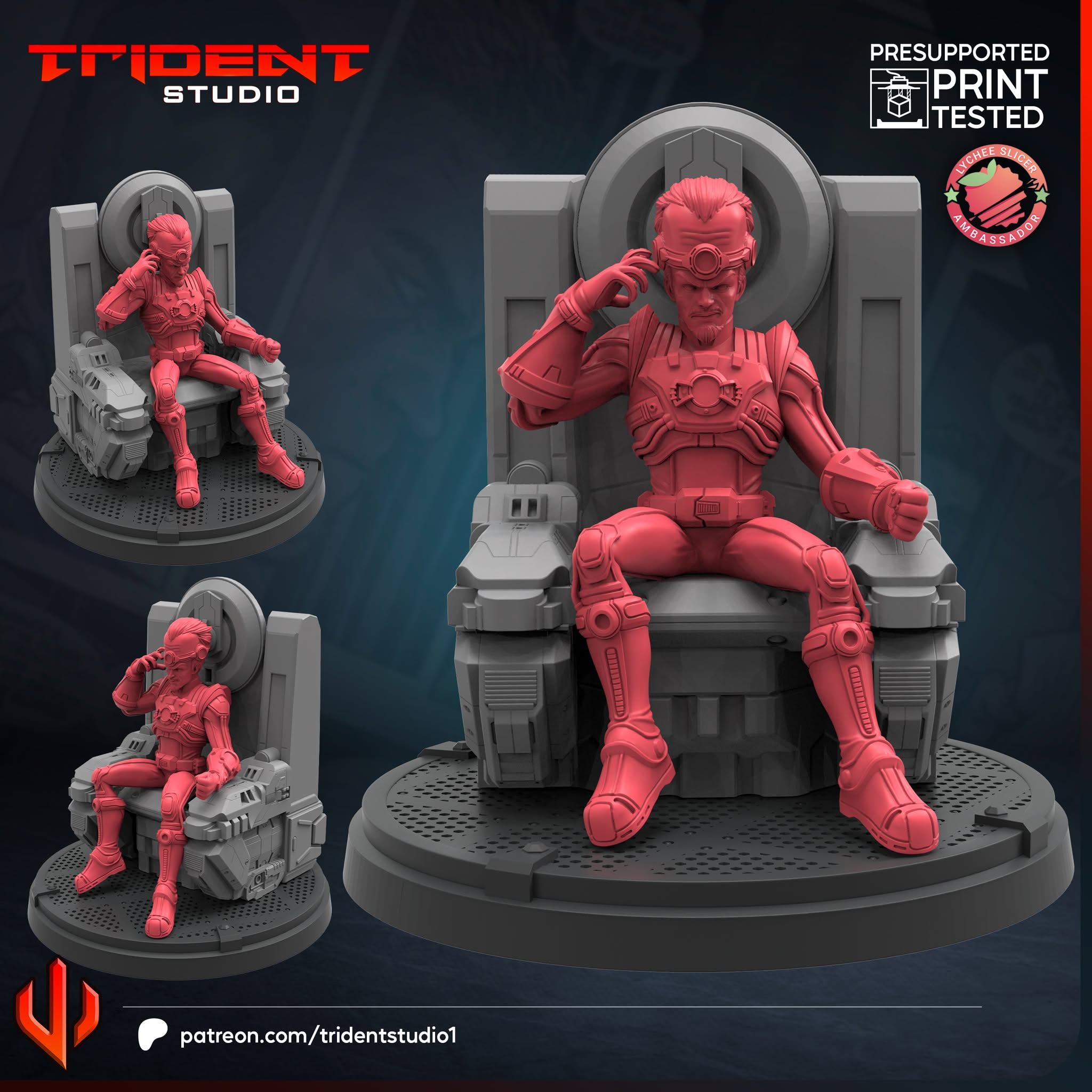 The Leader (Fan art sculpted by Trident Studio) (Crisis Protocol Proxy/Alternative)