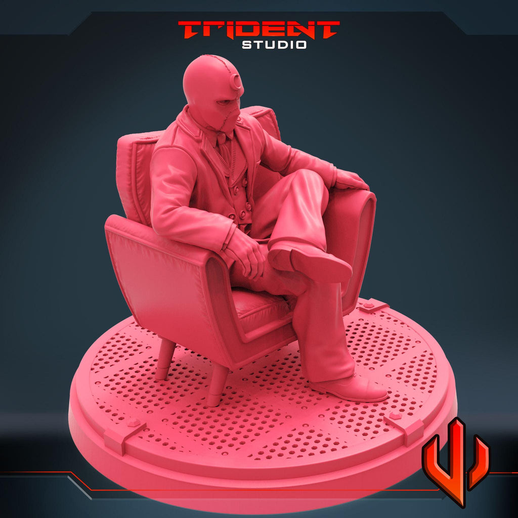 Moon Knight A (Fan art sculpted by Trident Studio) (Crisis Protocol Proxy/Alternative)