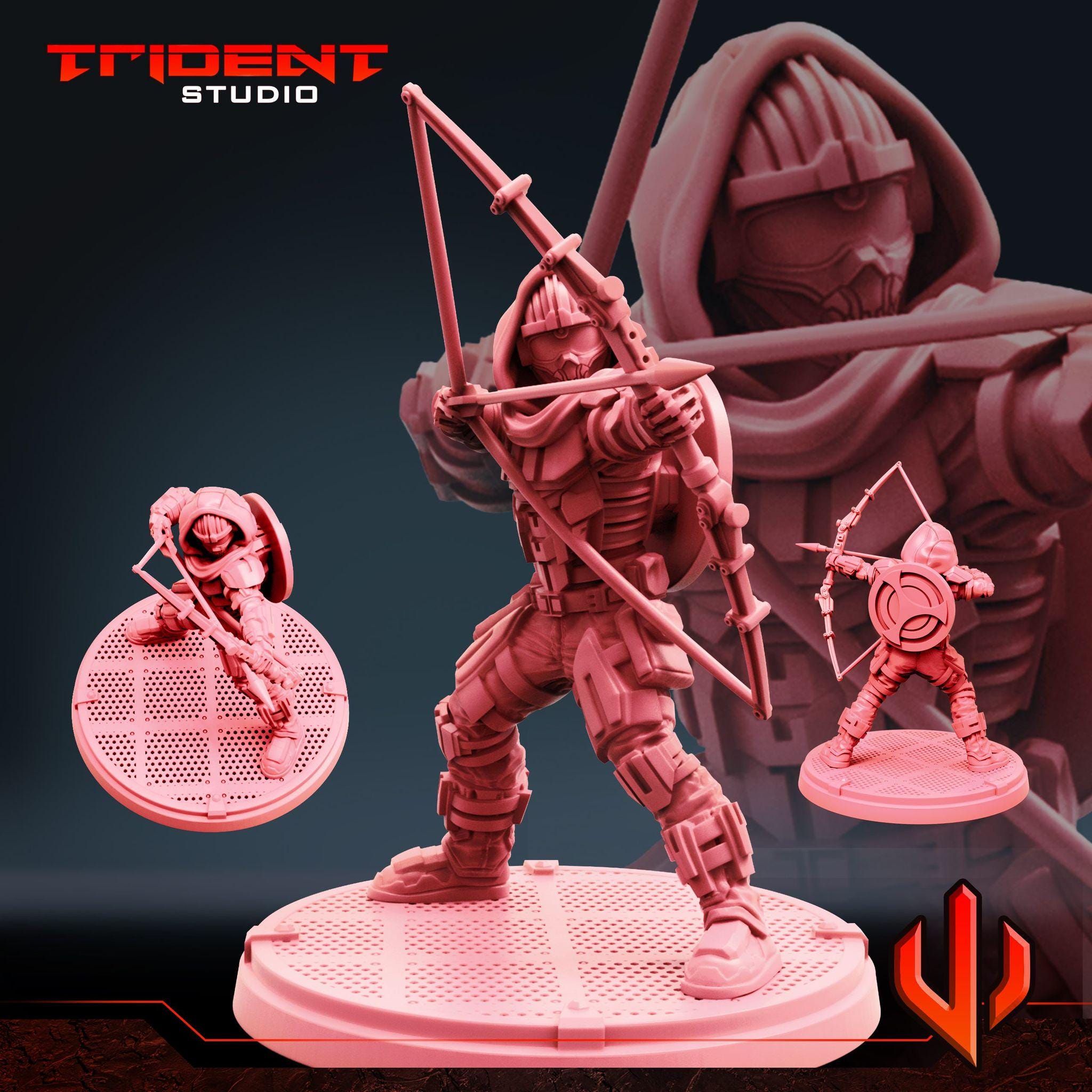 Taskmaster B (Fan art sculpted by Trident Studio) (Crisis Protocol Proxy/Alternative)