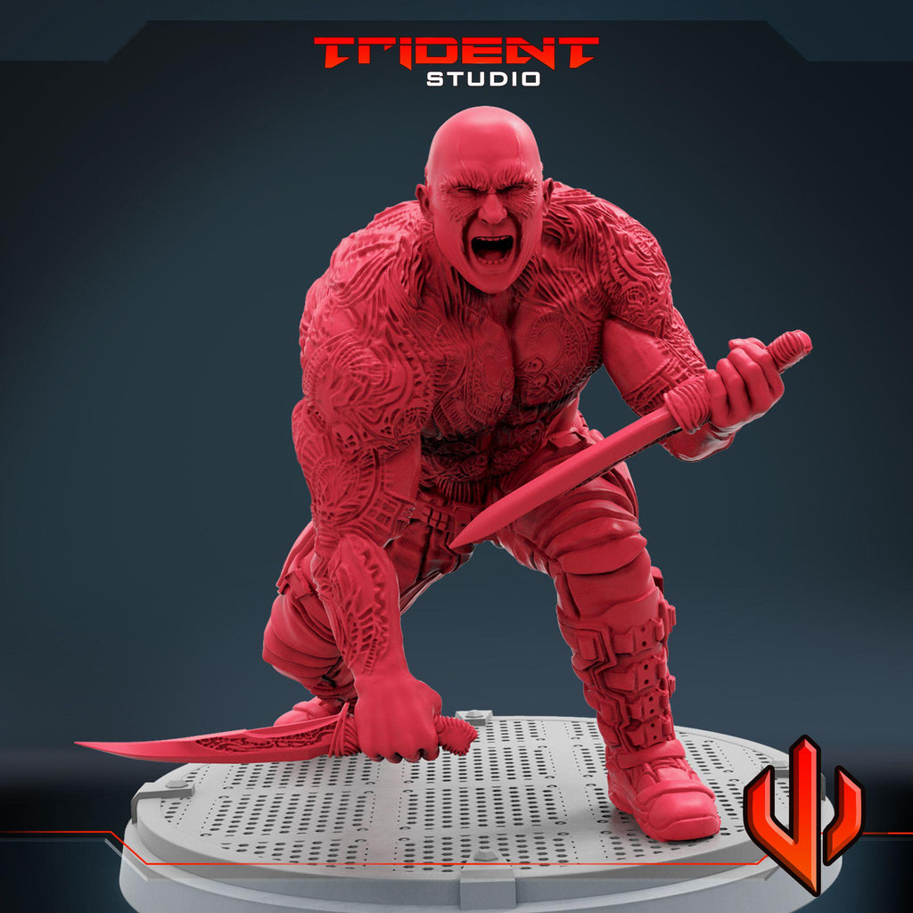 Drax the Destroyer C (Fan art sculpted by Trident Studio) (Crisis Protocol Proxy/Alternative)