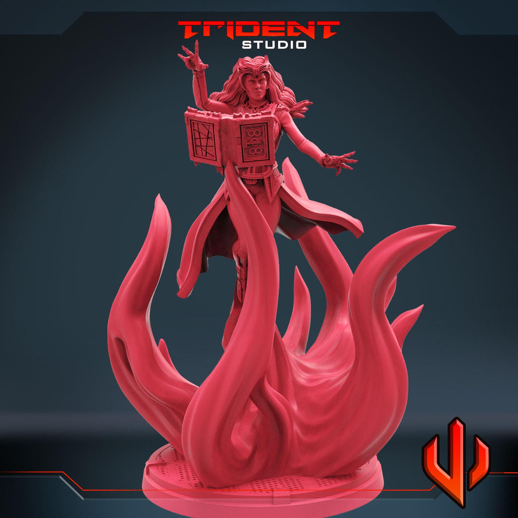 Scarlet Witch (Fan art sculpted by Trident Studio) (Crisis Protocol Proxy/Alternative)