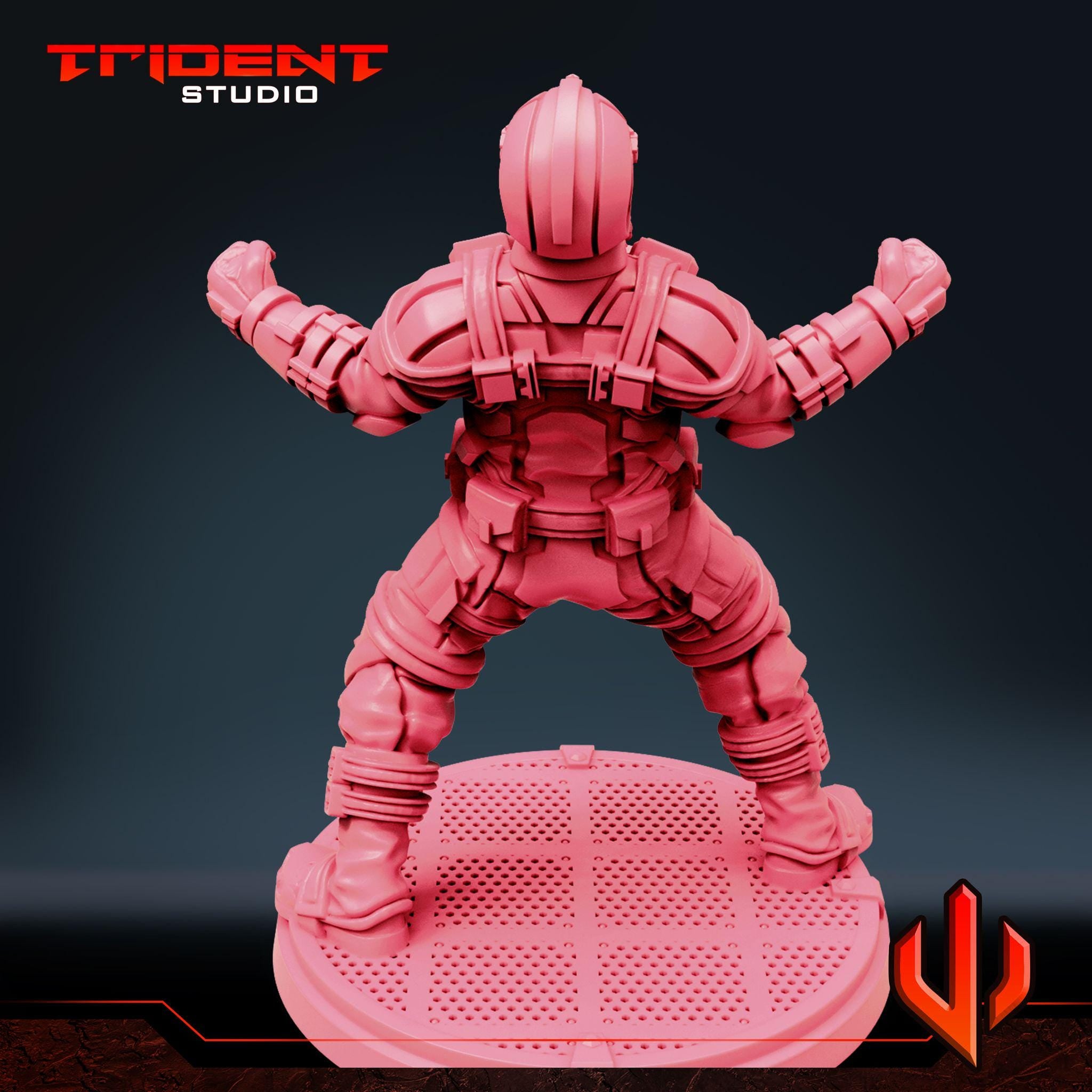 Red Guardian no Sheild (Fan art sculpted by Trident Studio) (Crisis Protocol Proxy/Alternative)