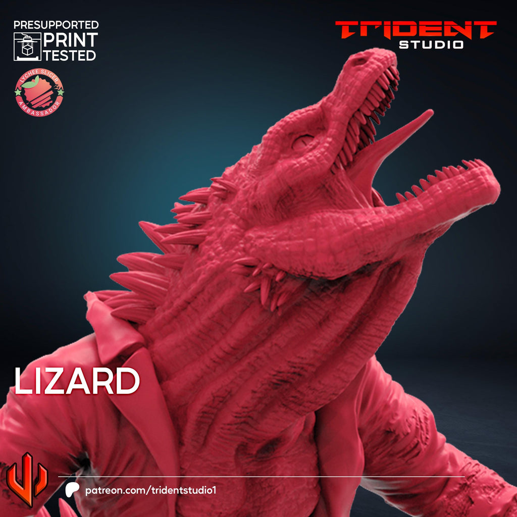 Lizard Spiderman 2 Video Game (Fan art sculpted by Trident Studio) (Crisis Protocol Proxy/Alternative)