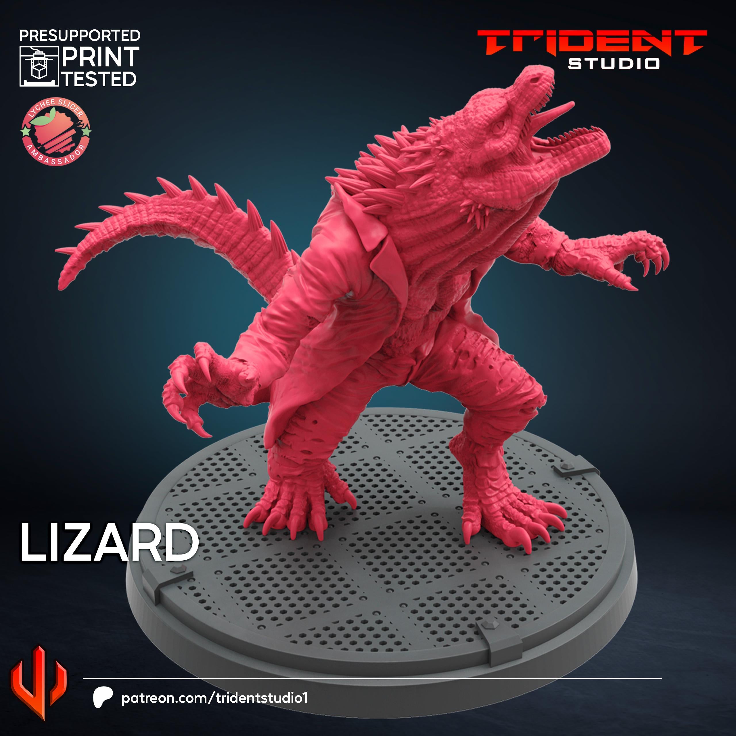 Lizard Spiderman 2 Video Game (Fan art sculpted by Trident Studio) (Crisis Protocol Proxy/Alternative)