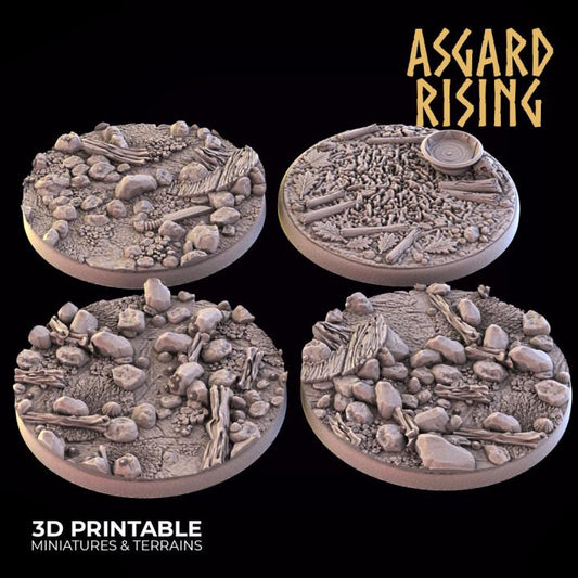 Sand Shore - Round Wargame Bases Selection - Asgard Rising