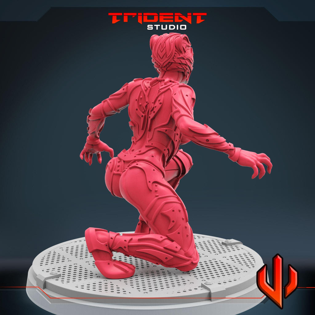 Black Panther Shuri A (Fan art sculpted by Trident Studio) (Crisis Protocol Proxy/Alternative)