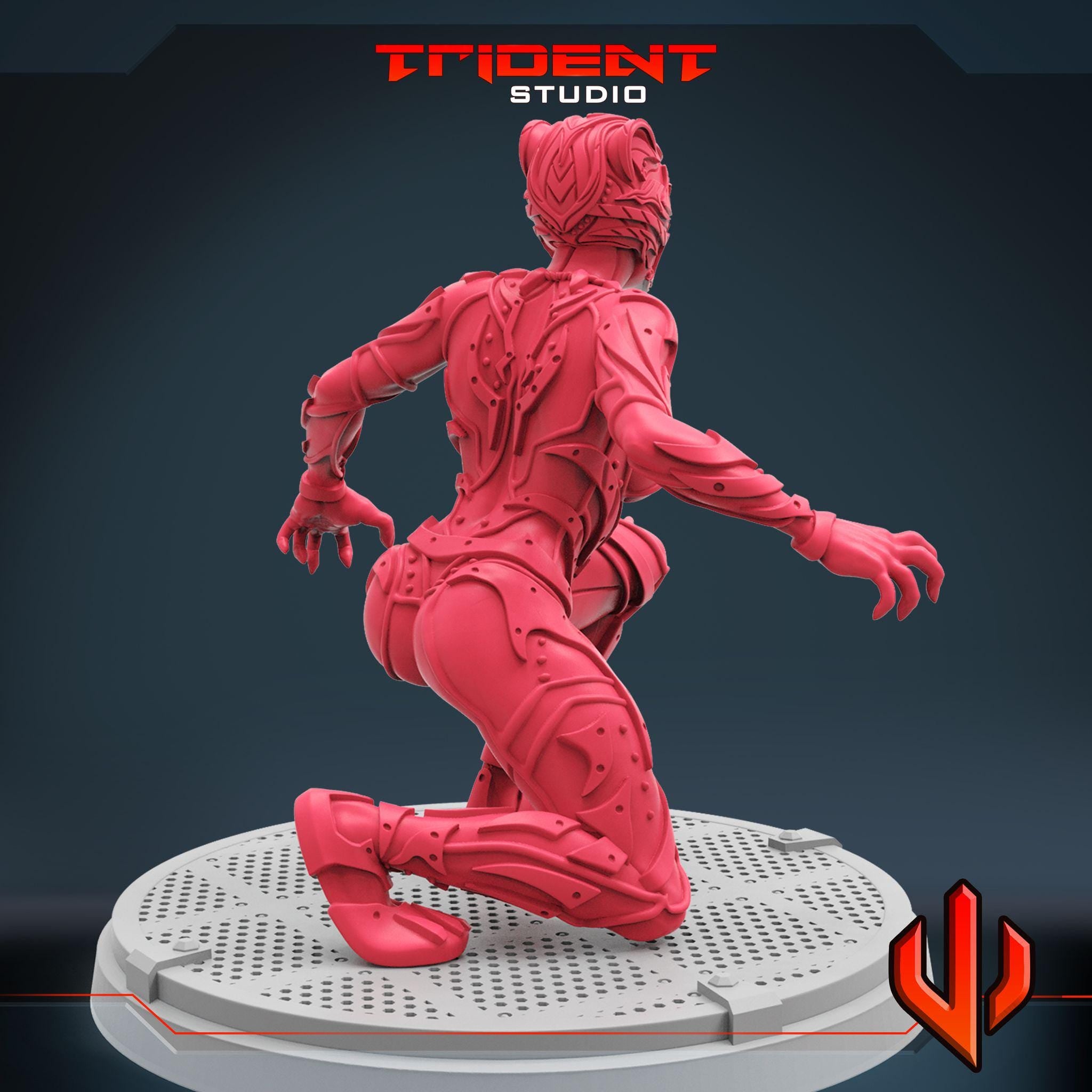 Black Panther Shuri A (Fan art sculpted by Trident Studio) (Crisis Protocol Proxy/Alternative)