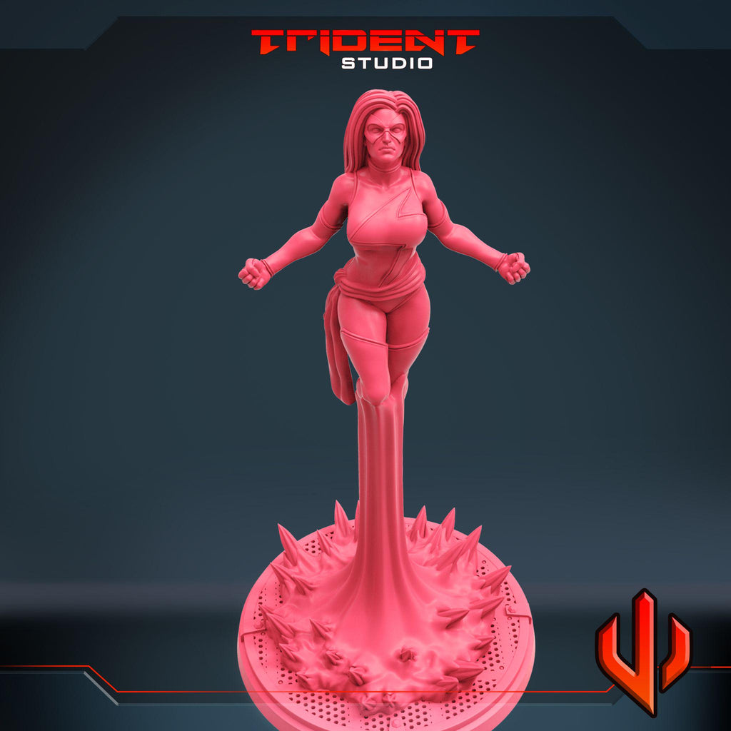 Captain Marvel (Fan art sculpted by Trident Studio) (Crisis Protocol Proxy/Alternative)