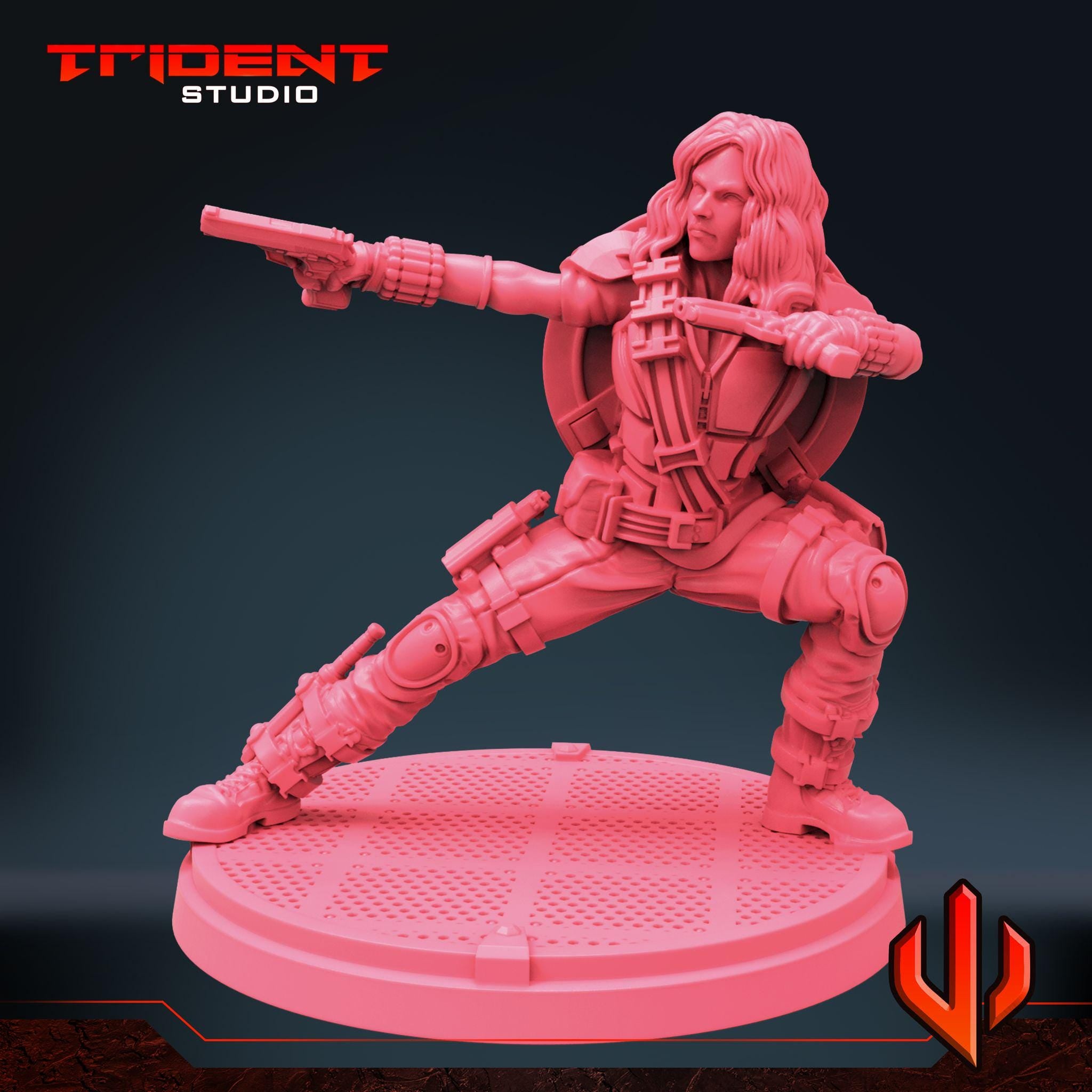 Black Widow Multiverse C (Fan art sculpted by Trident Studio) (Crisis Protocol Proxy/Alternative)