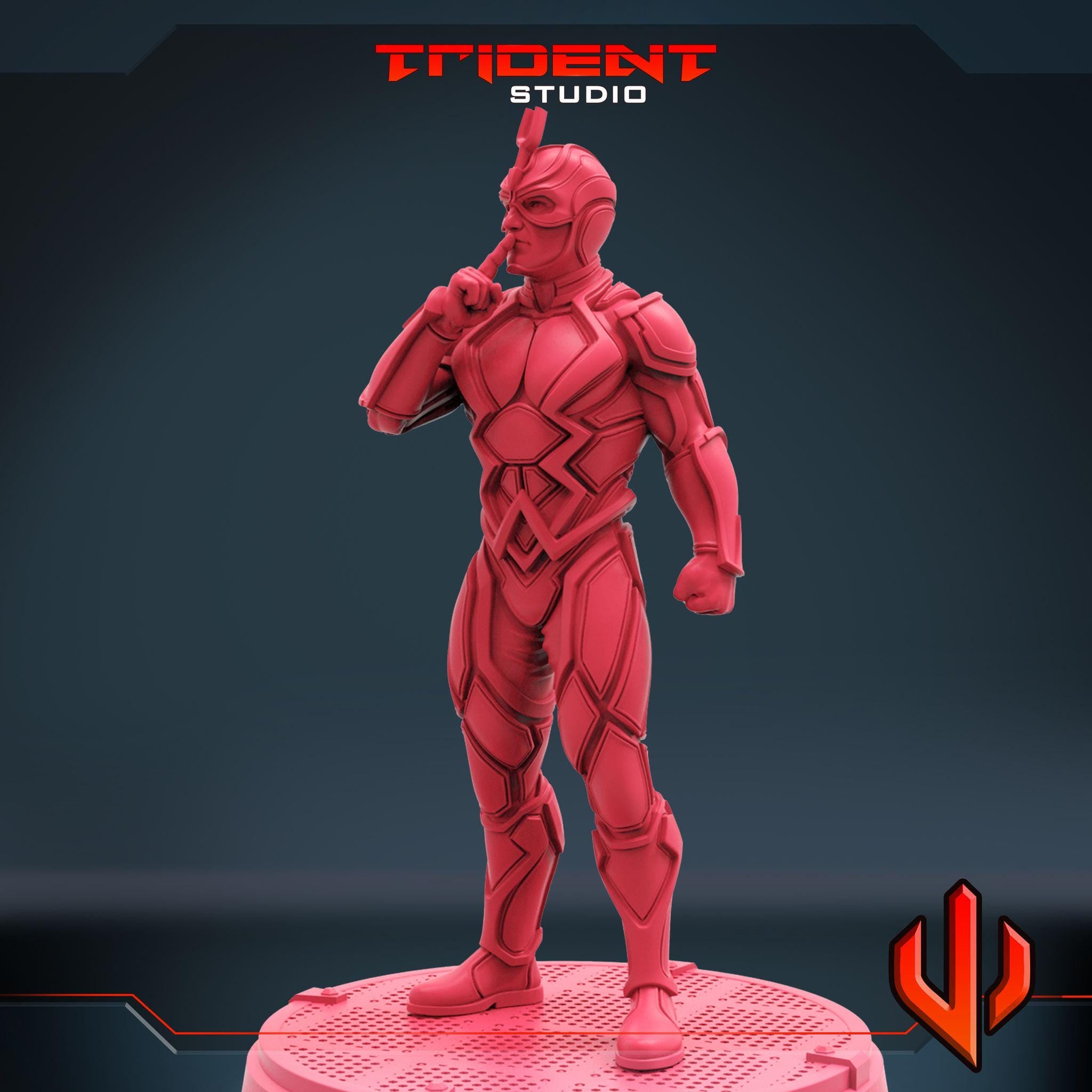 Black Bolt A (Fan art sculpted by Trident Studio) (Crisis Protocol Proxy/Alternative)