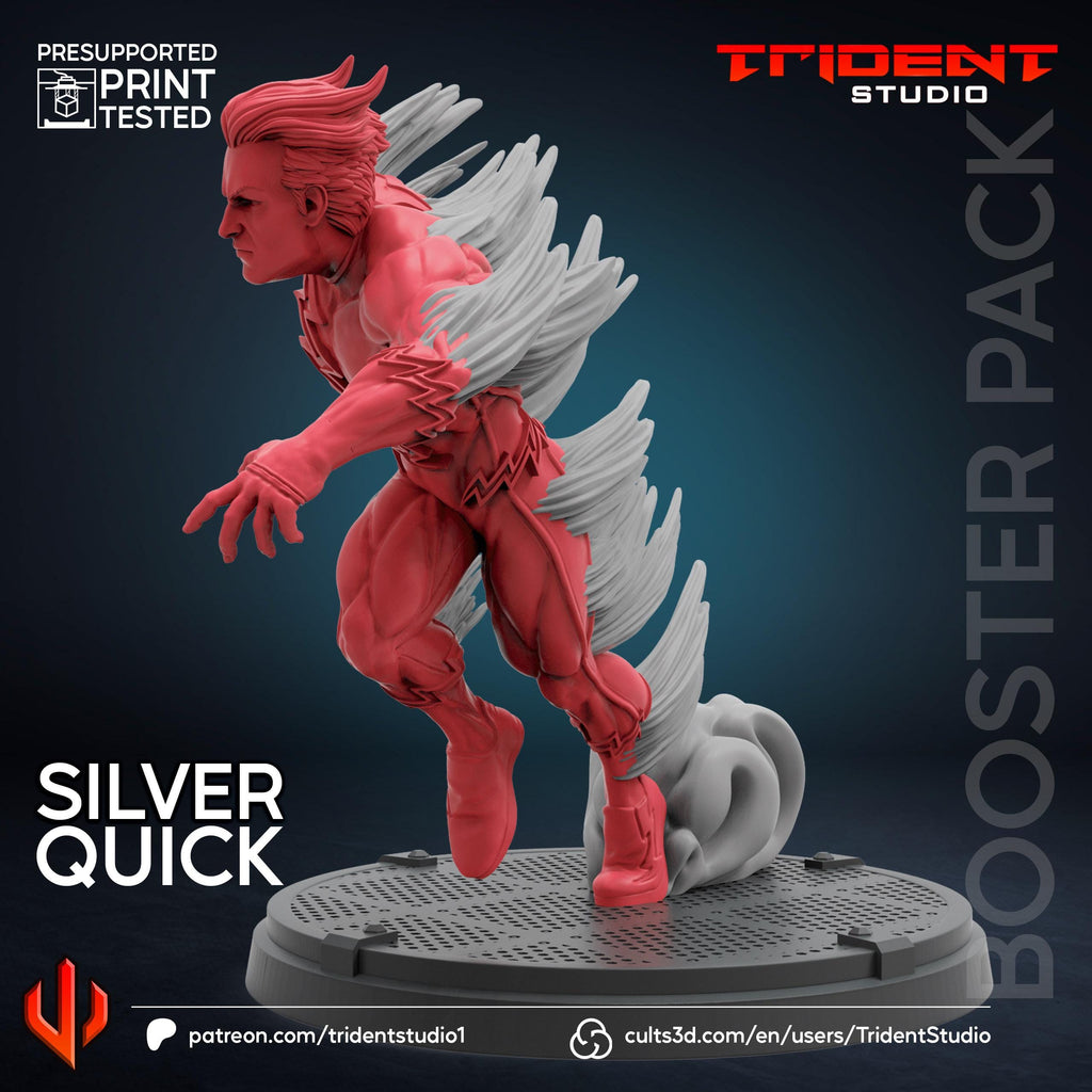 Quicksilver B (Fan art sculpted by Trident Studio) (Crisis Protocol Proxy/Alternative)
