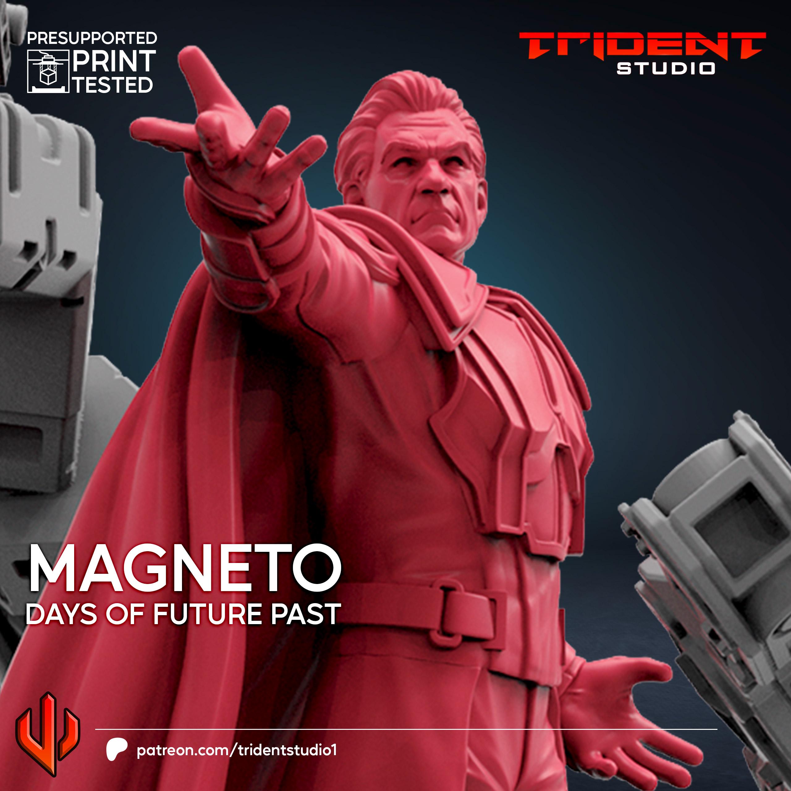 Magneto X-men Days Of Future Past (Fan art sculpted by Trident Studio) (Crisis Protocol Proxy/Alternative)