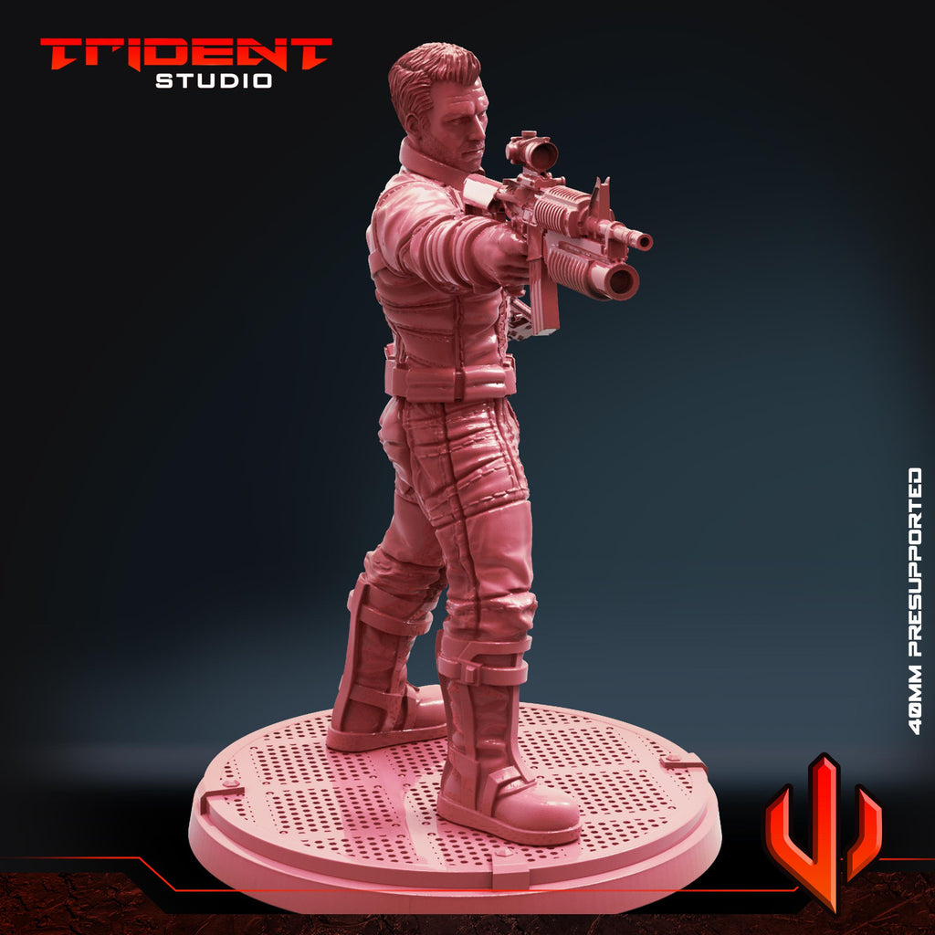 Winter Soldier B (Fan art sculpted by Trident Studio) (Crisis Protocol Proxy/Alternative)