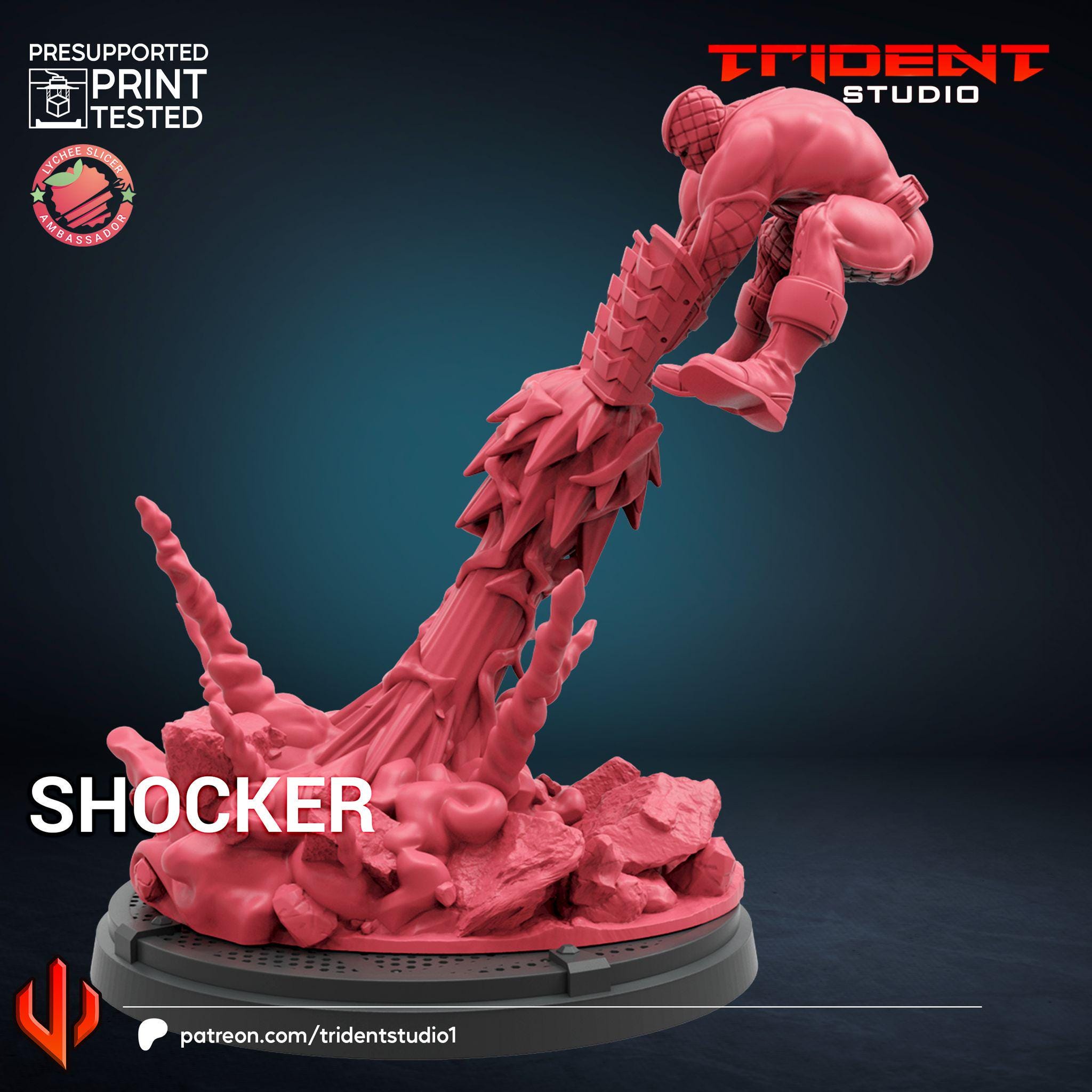 Shocker (Fan art sculpted by Trident Studio) (Crisis Protocol Proxy/Alternative)