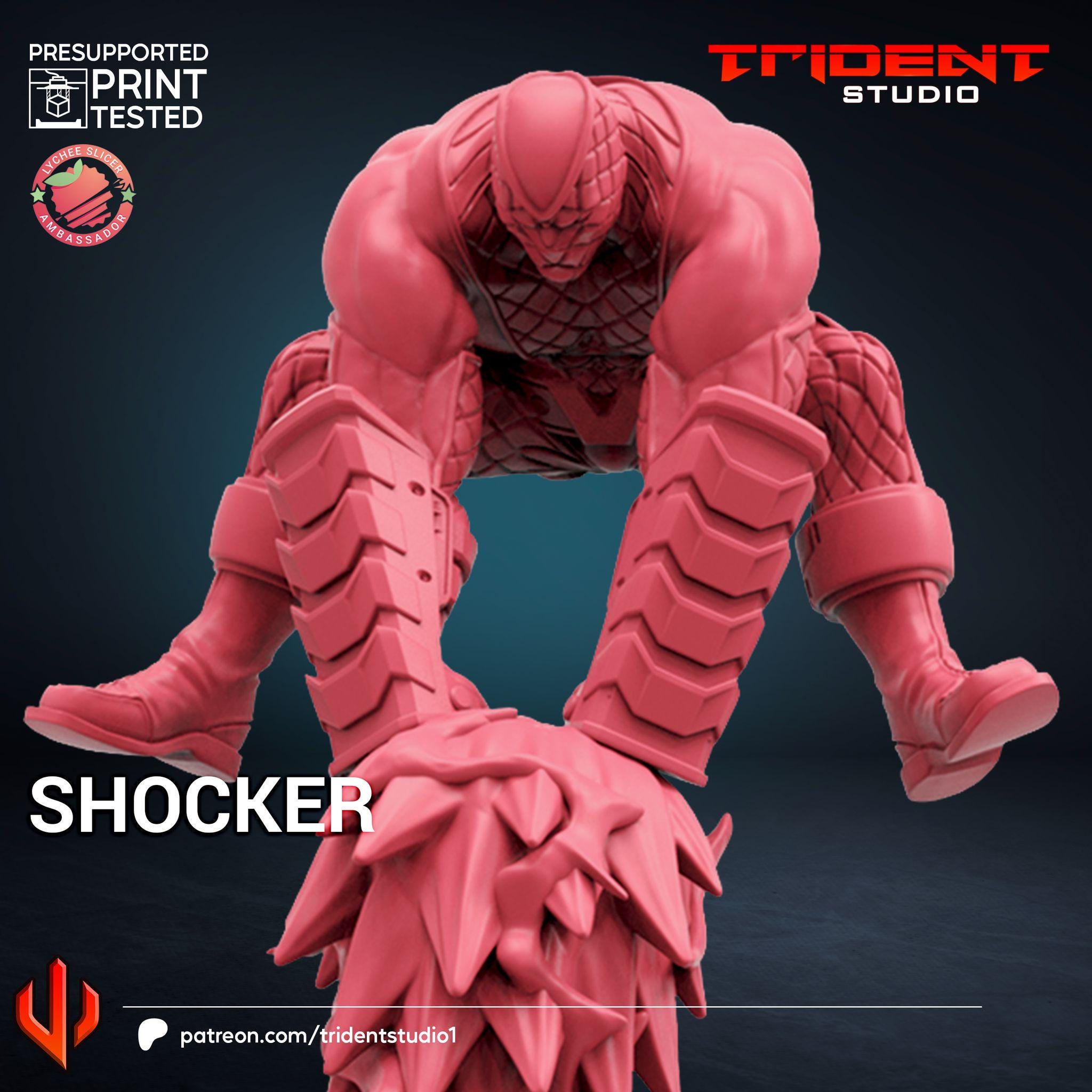 Shocker (Fan art sculpted by Trident Studio) (Crisis Protocol Proxy/Alternative)