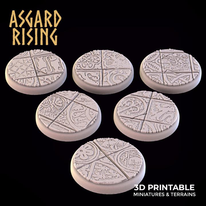 Ornament - Various Round Base Wargame Bases - Asgard Rising