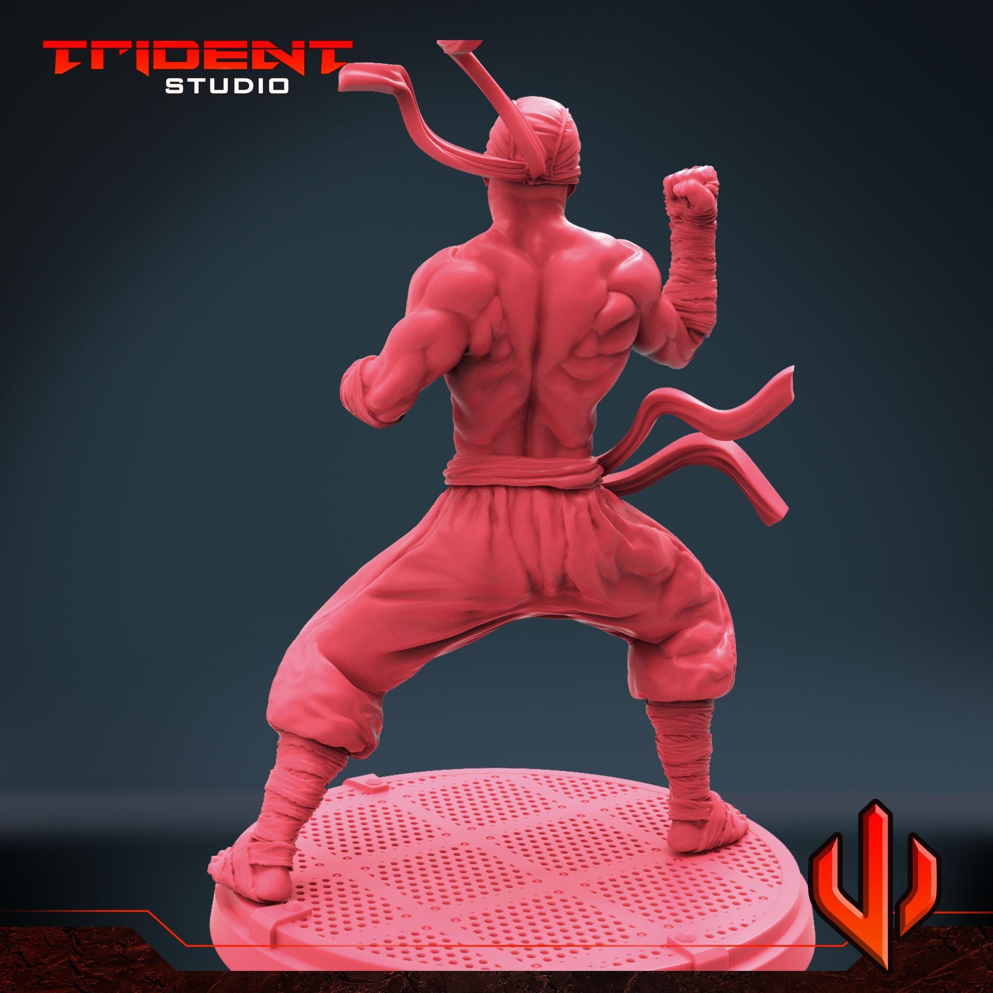 Iron Fist C (Fan art sculpted by Trident Studio) (Crisis Protocol Proxy/Alternative)