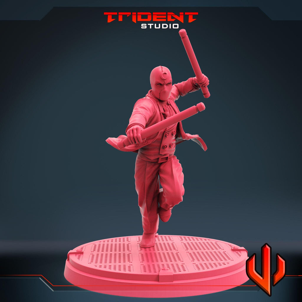 Moon Knight B (Fan art sculpted by Trident Studio) (Crisis Protocol Proxy/Alternative)