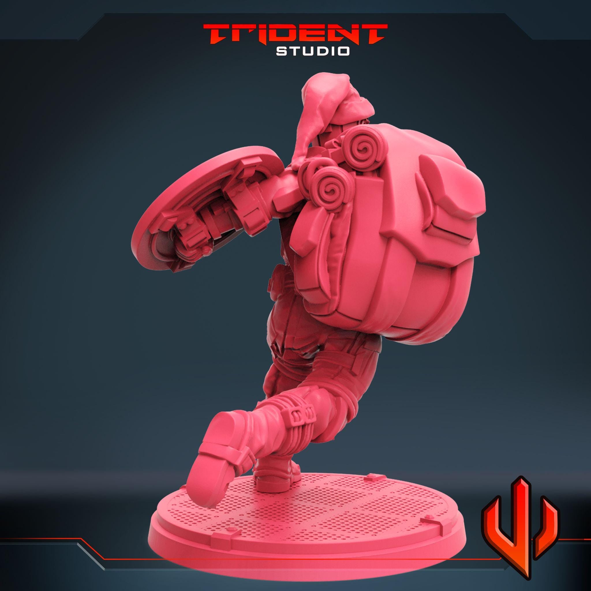 Red Guardian Xmas Special (Fan art sculpted by Trident Studio) (Crisis Protocol Proxy/Alternative)