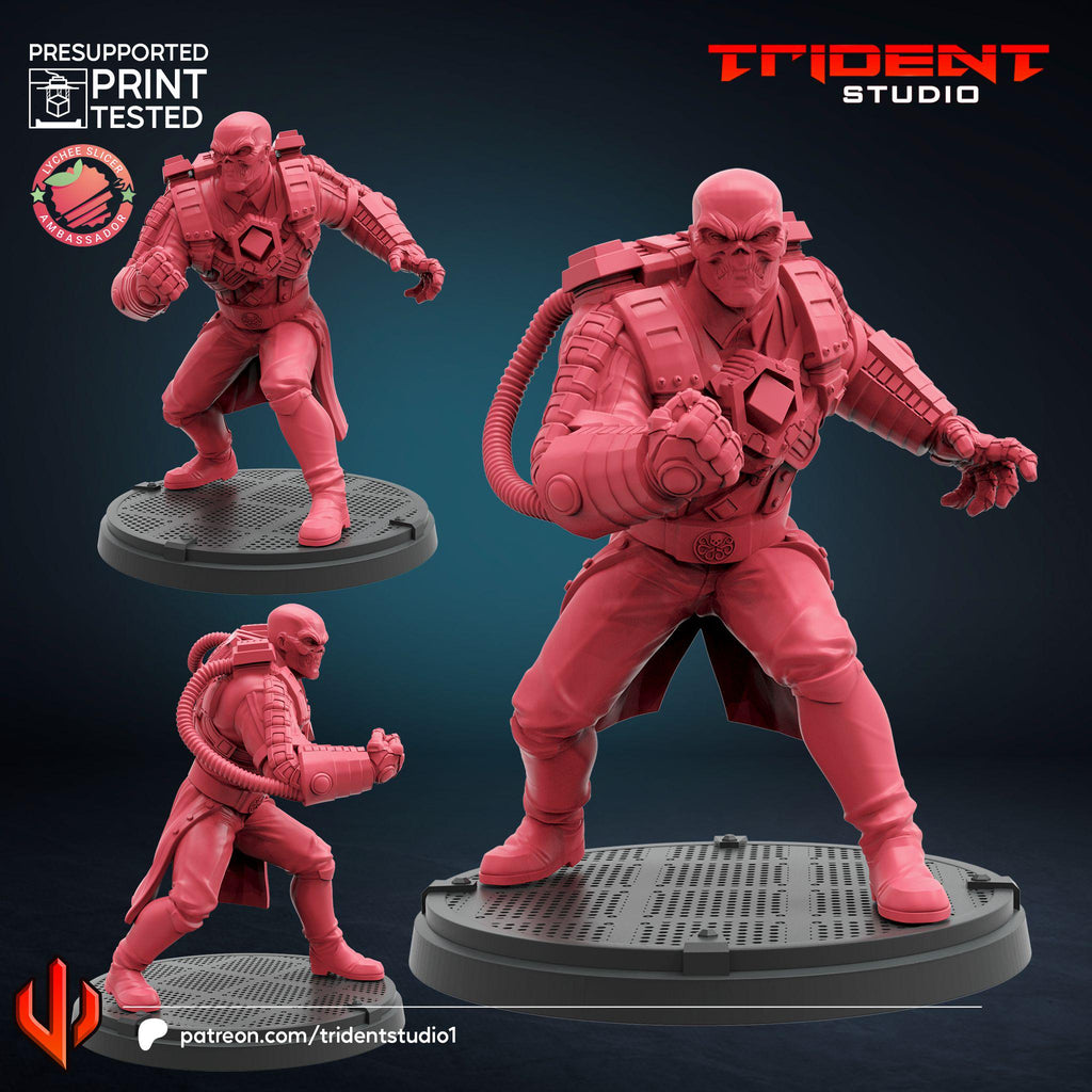 Red Skull Cosmic Cube (Fan art sculpted by Trident Studio) (Crisis Protocol Proxy/Alternative)