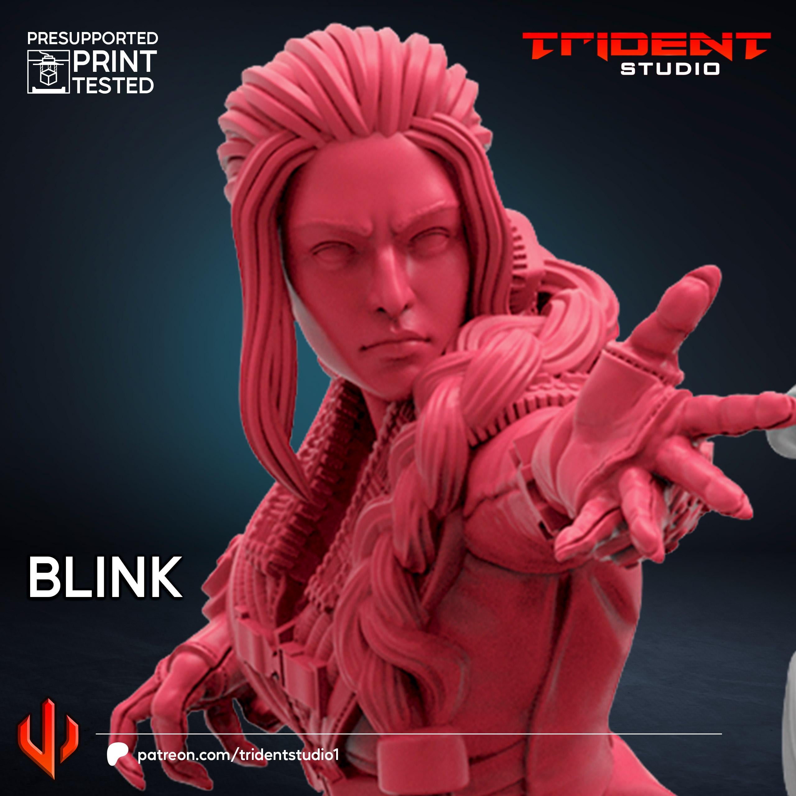 Blink X-men Days Of Future Past (Fan art sculpted by Trident Studio) (Crisis Protocol Proxy/Alternative)