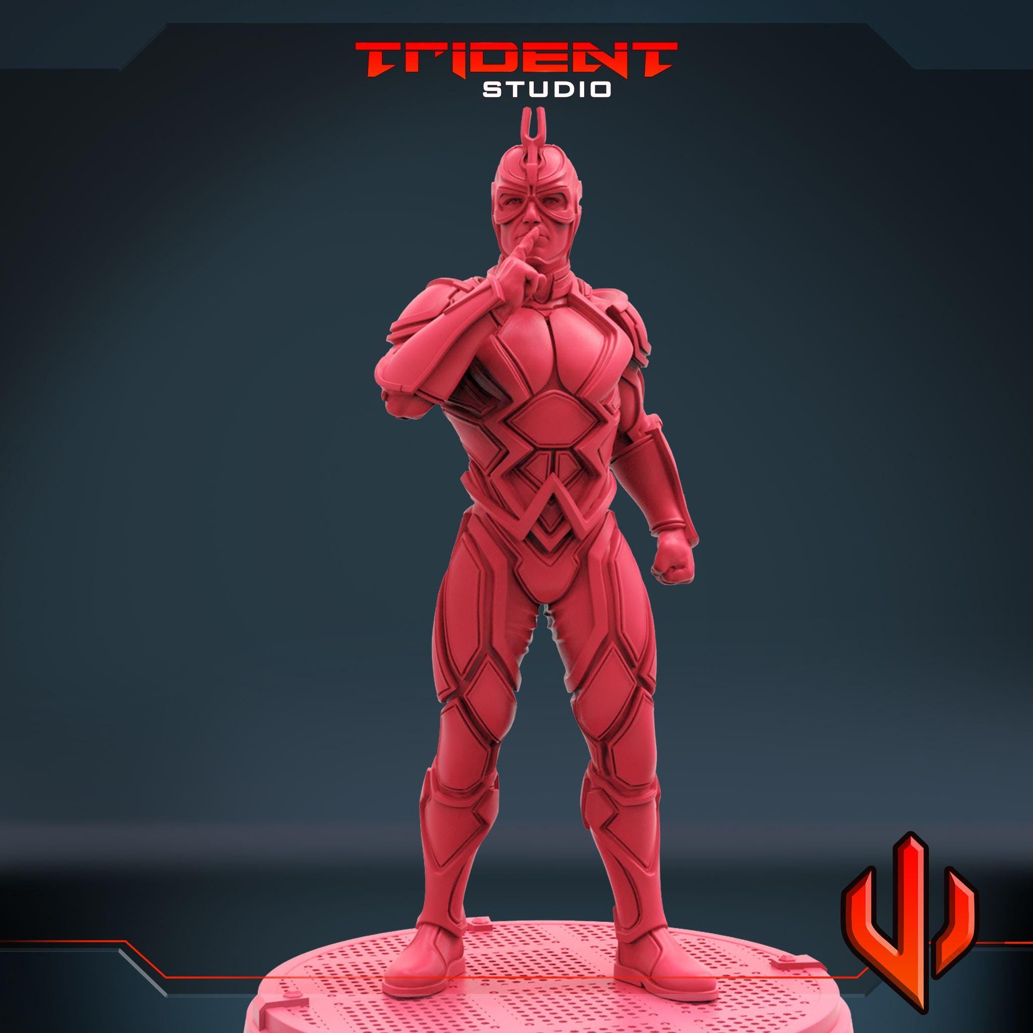 Black Bolt A (Fan art sculpted by Trident Studio) (Crisis Protocol Proxy/Alternative)