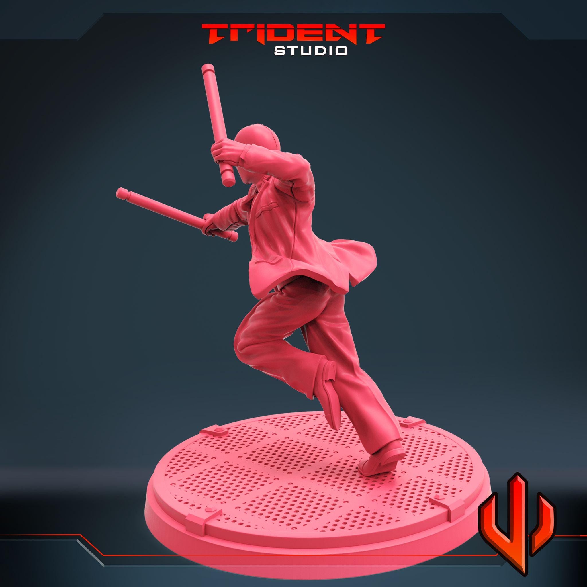 Moon Knight B (Fan art sculpted by Trident Studio) (Crisis Protocol Proxy/Alternative)