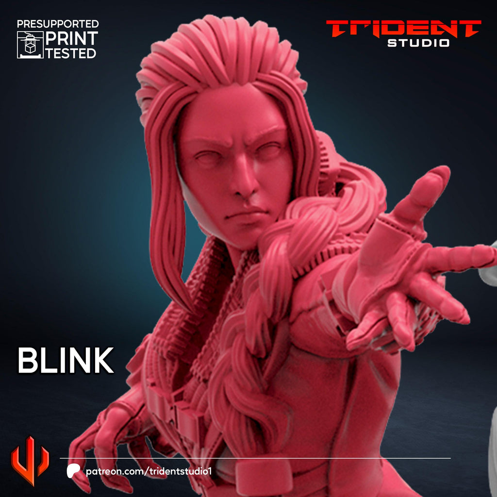 Blink X-men Days Of Future Past (Fan art sculpted by Trident Studio) (Crisis Protocol Proxy/Alternative)