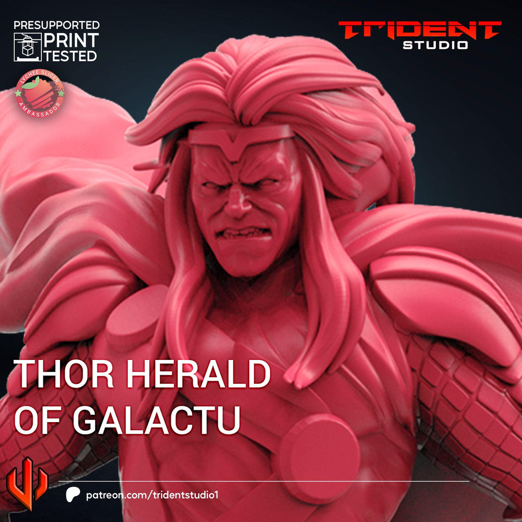 Thor Herald Of Galactus (Fan art sculpted by Trident Studio) (Crisis Protocol Proxy/Alternative)