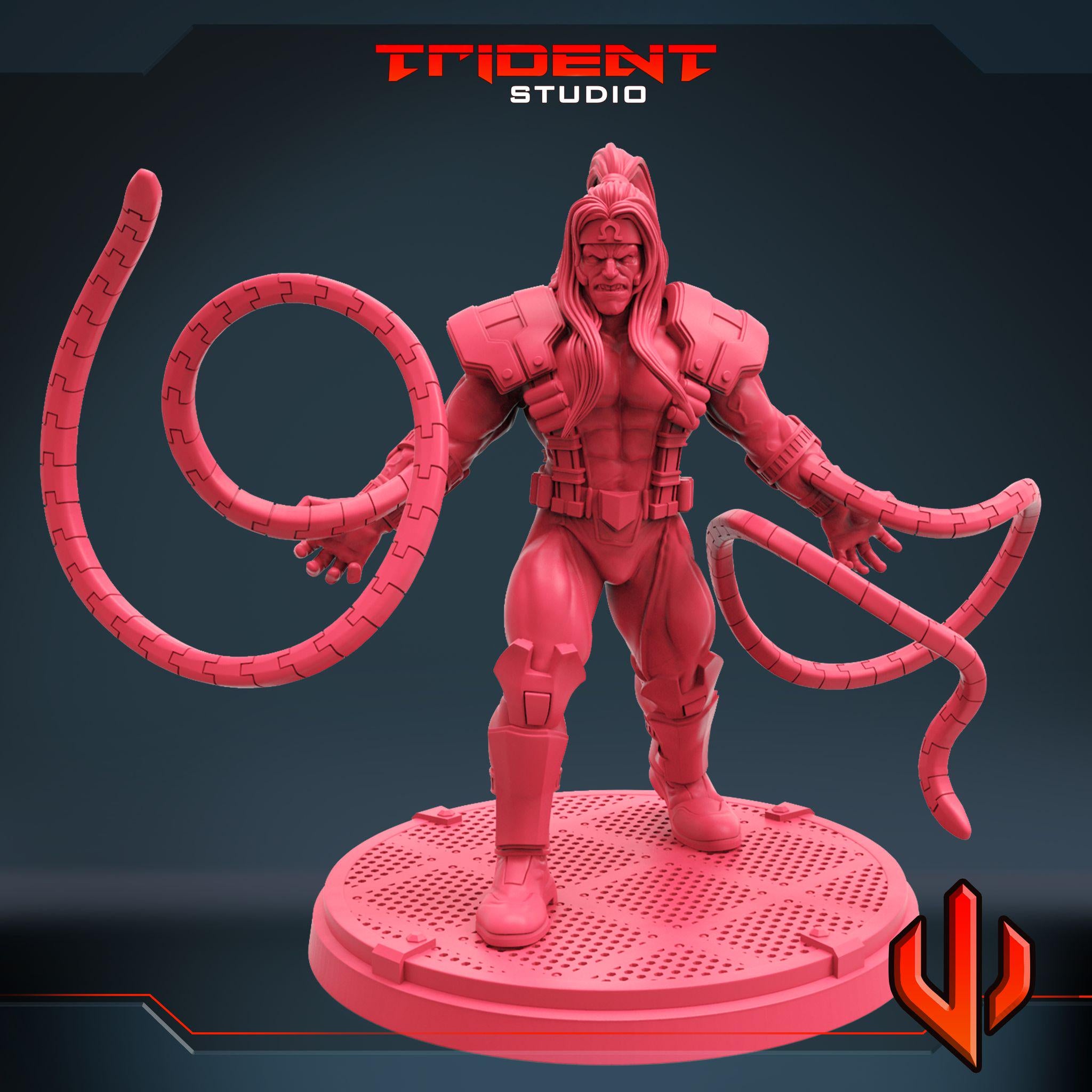 Omega Red B (Fan art sculpted by Trident Studio) (Crisis Protocol Proxy/Alternative)
