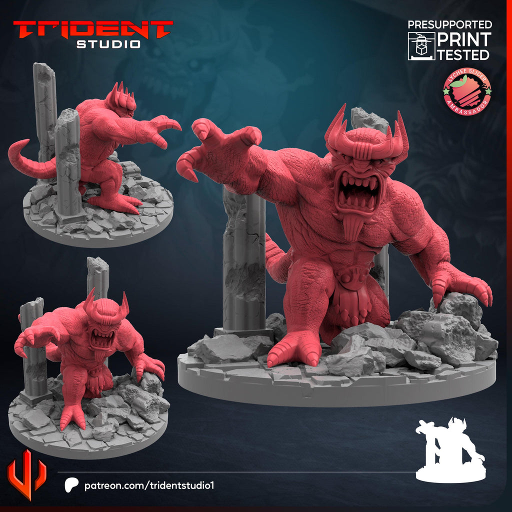 Mangog (Fan art sculpted by Trident Studio) (Crisis Protocol Proxy/Alternative)