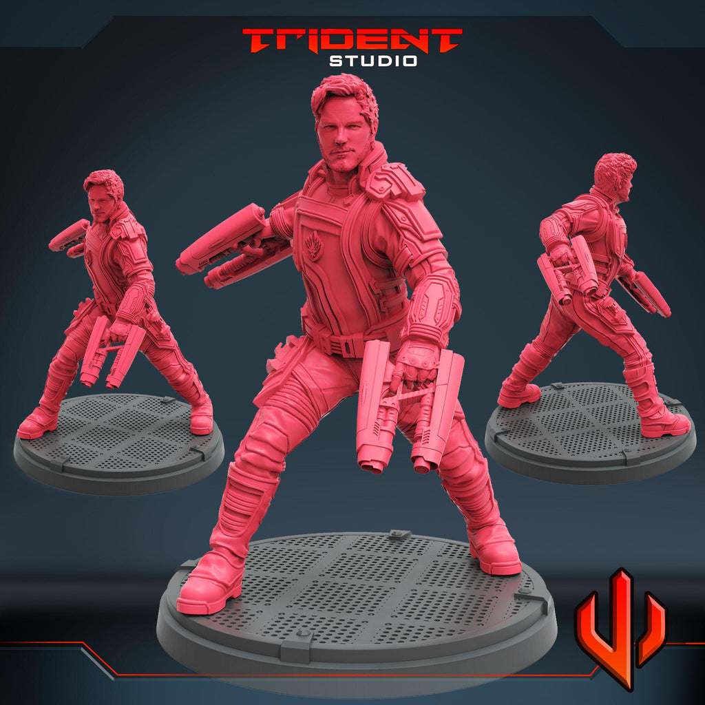 Star-Lord (Fan art sculpted by Trident Studio) (Crisis Protocol Proxy/Alternative)
