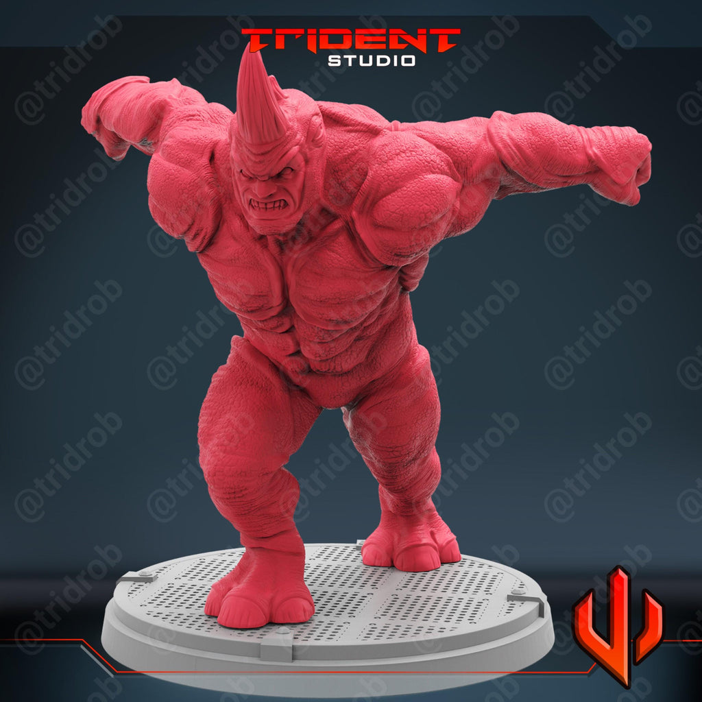 Rhino (Fan art sculpted by Trident Studio) (Crisis Protocol Proxy/Alternative)