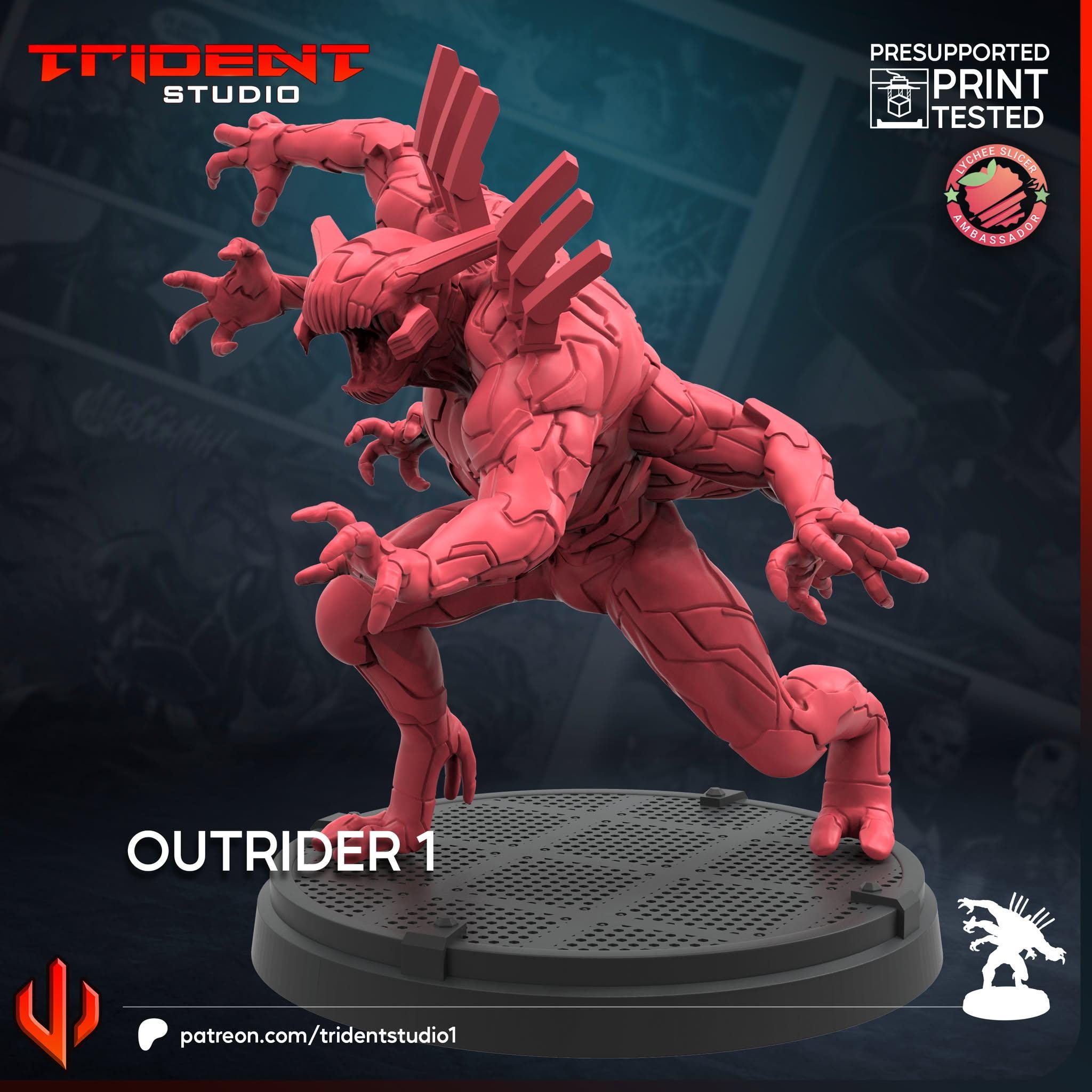 Outrider A (Fan art sculpted by Trident Studio) (Crisis Protocol Proxy/Alternative)