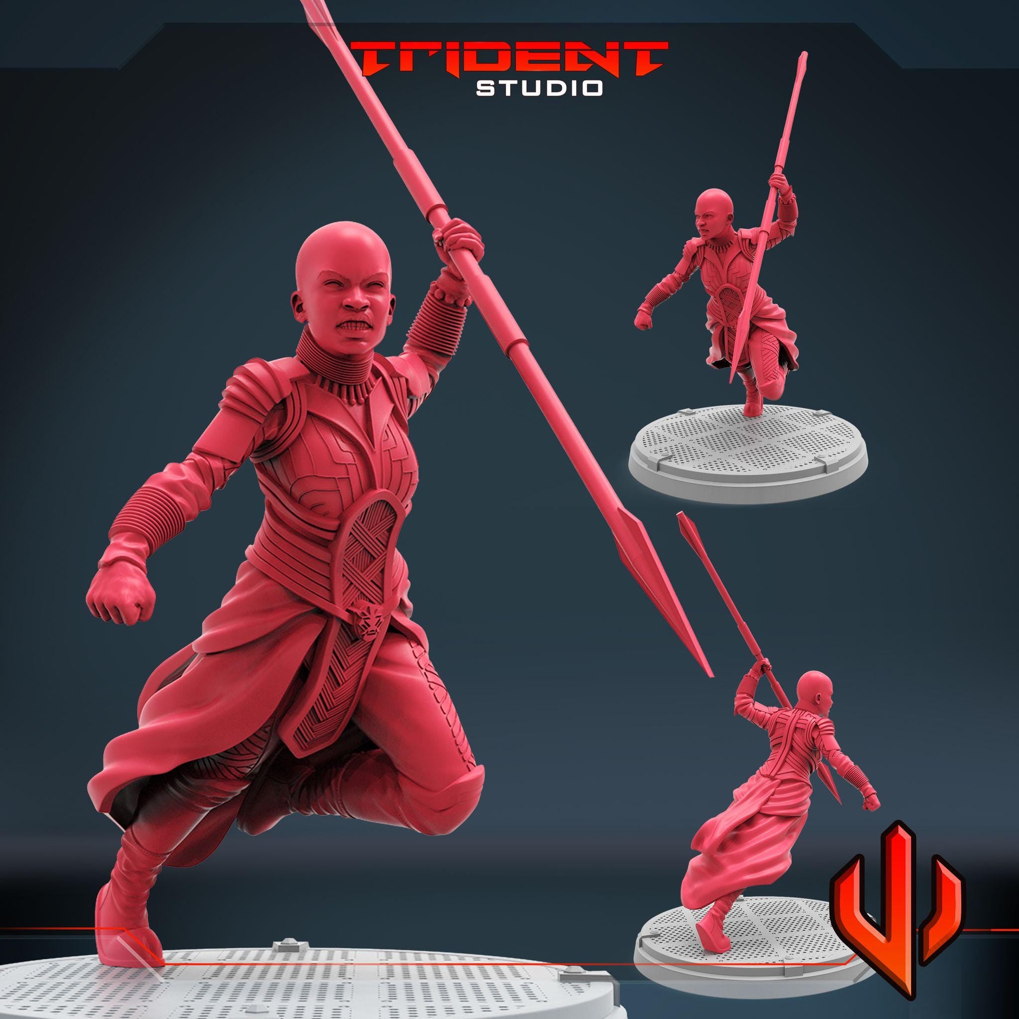 Okoye  (Fan art sculpted by Trident Studio) (Crisis Protocol Proxy/Alternative)