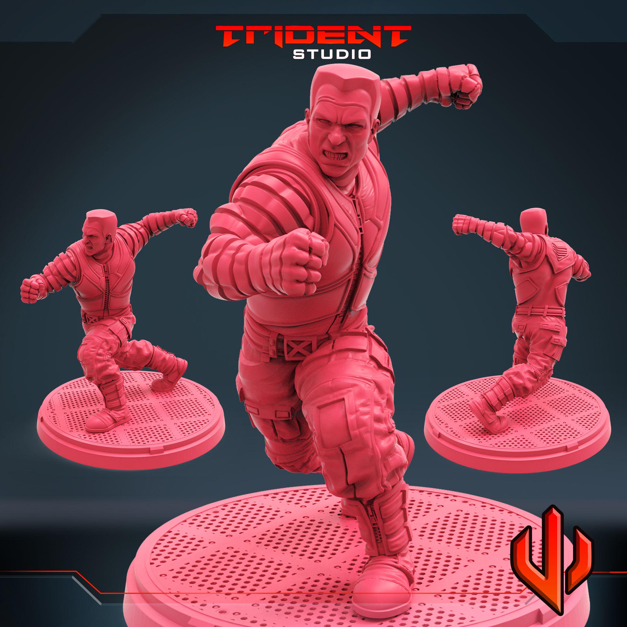 Colossus A (Fan art sculpted by Trident Studio) (Crisis Protocol Proxy/Alternative)