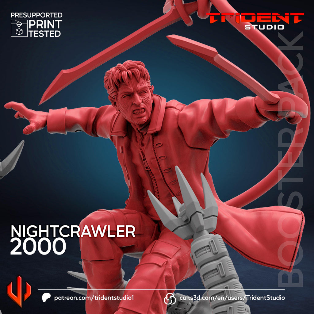 NightCrawler X_men 2000 Movie (Fan art sculpted by Trident Studio) (Crisis Protocol Proxy/Alternative)