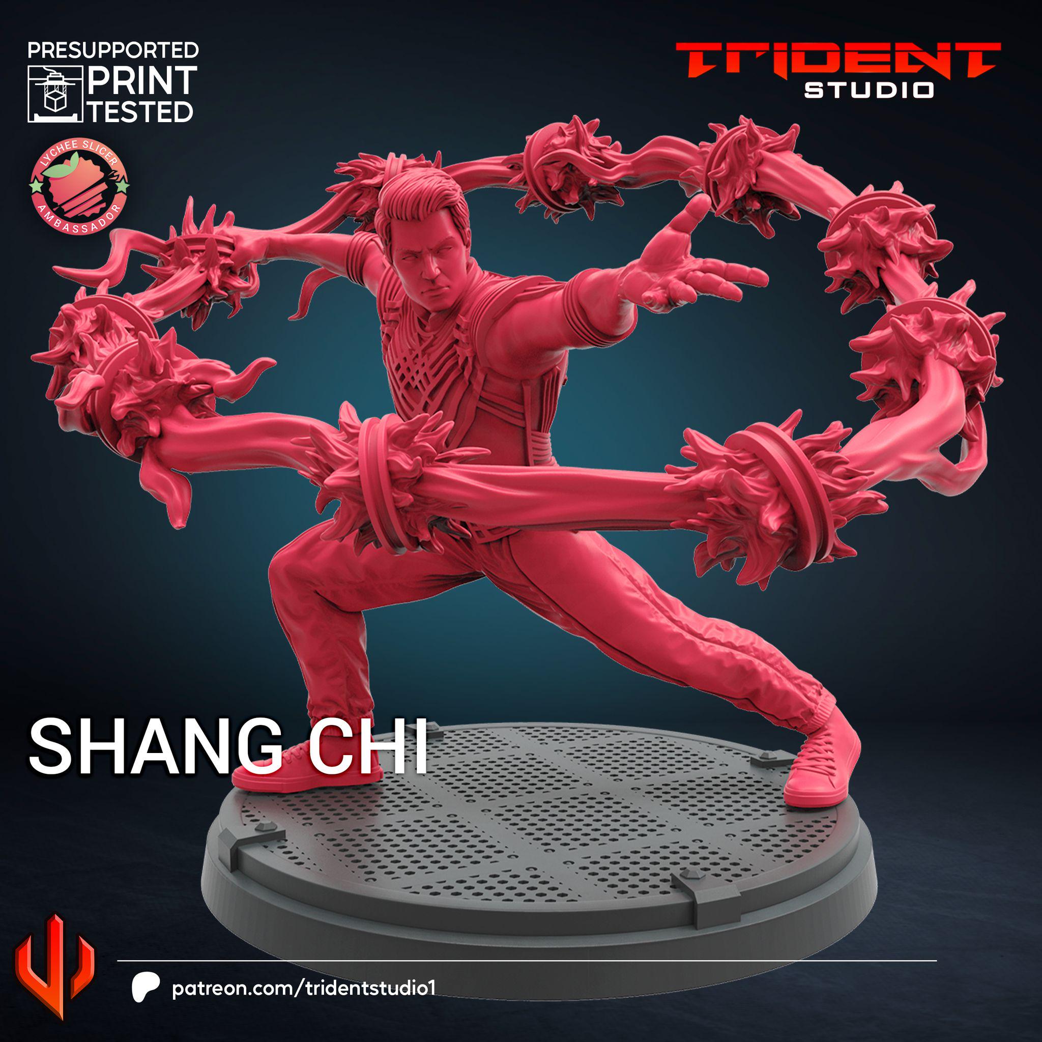 Shang-Chi (Fan art sculpted by Trident Studio) (Crisis Protocol Proxy/Alternative)