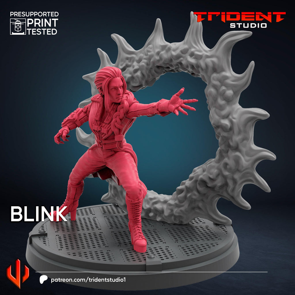 Blink X-men Days Of Future Past (Fan art sculpted by Trident Studio) (Crisis Protocol Proxy/Alternative)