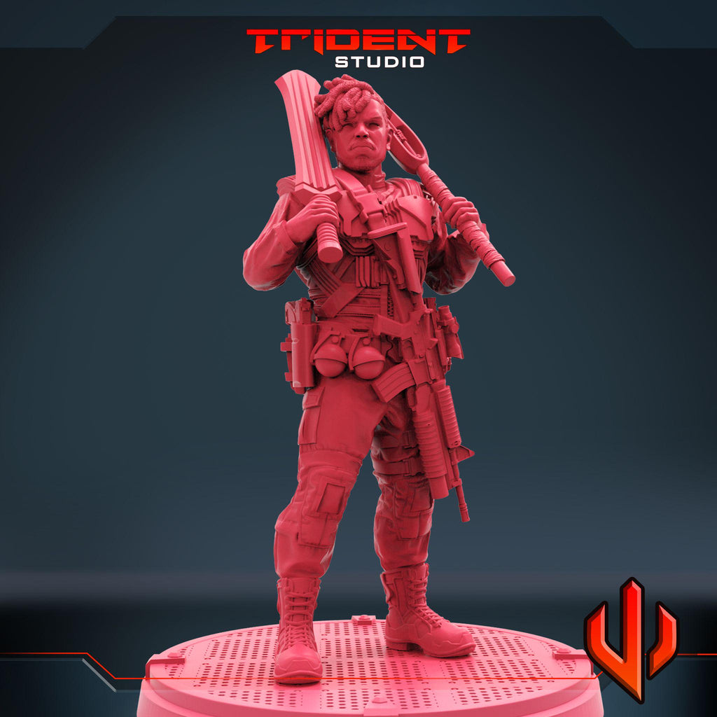 Killmonger D (Fan art sculpted by Trident Studio) (Crisis Protocol Proxy/Alternative)