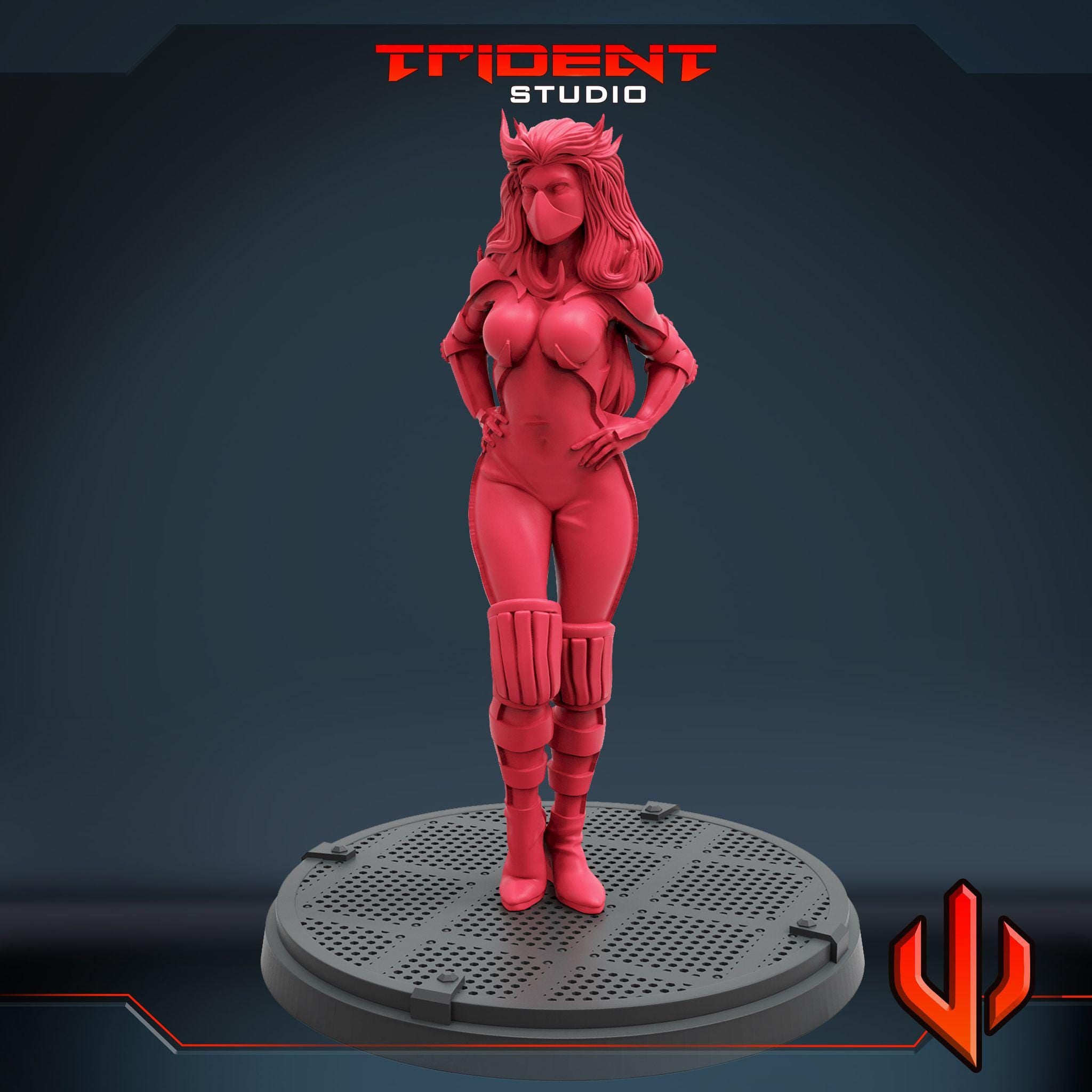 Black Racer (Fan art sculpted by Trident Studio) (Crisis Protocol Proxy/Alternative)