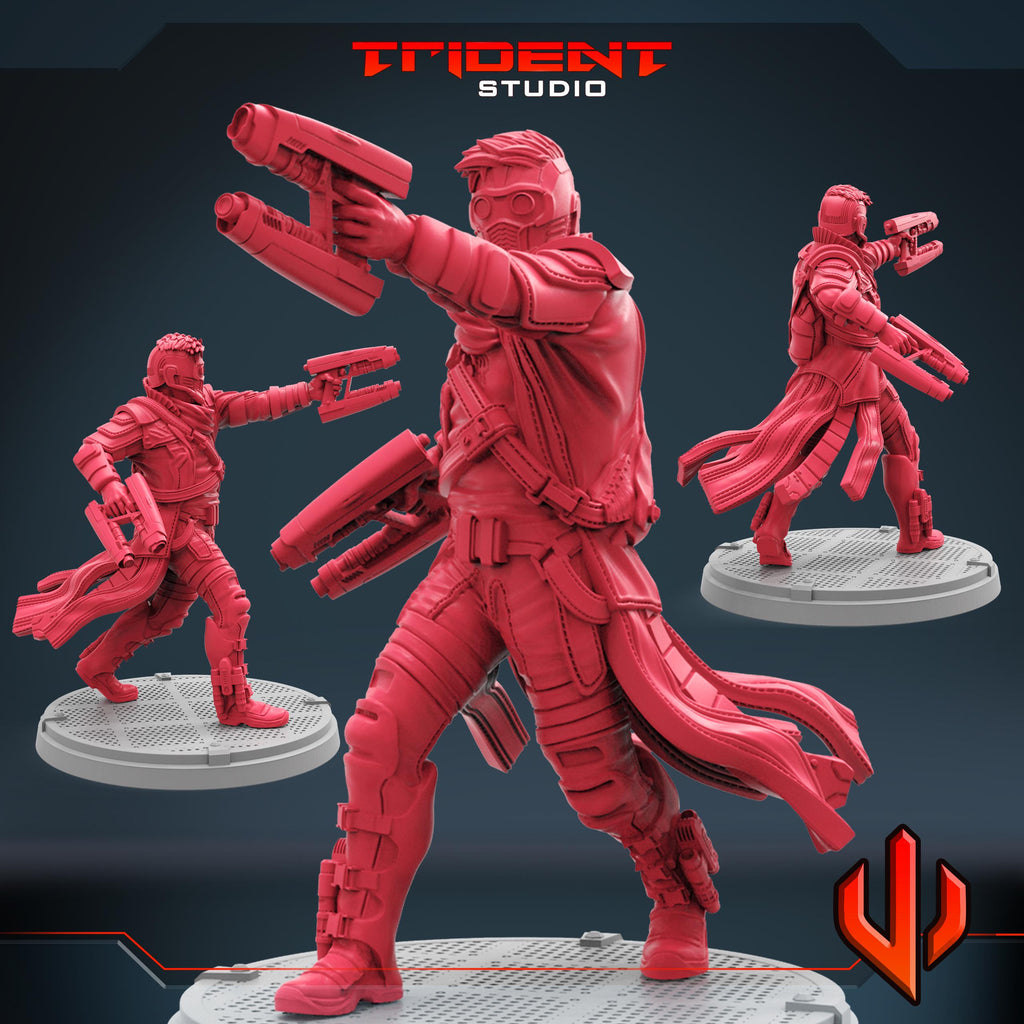 Star-Lord B (Fan art sculpted by Trident Studio) (Crisis Protocol Proxy/Alternative)
