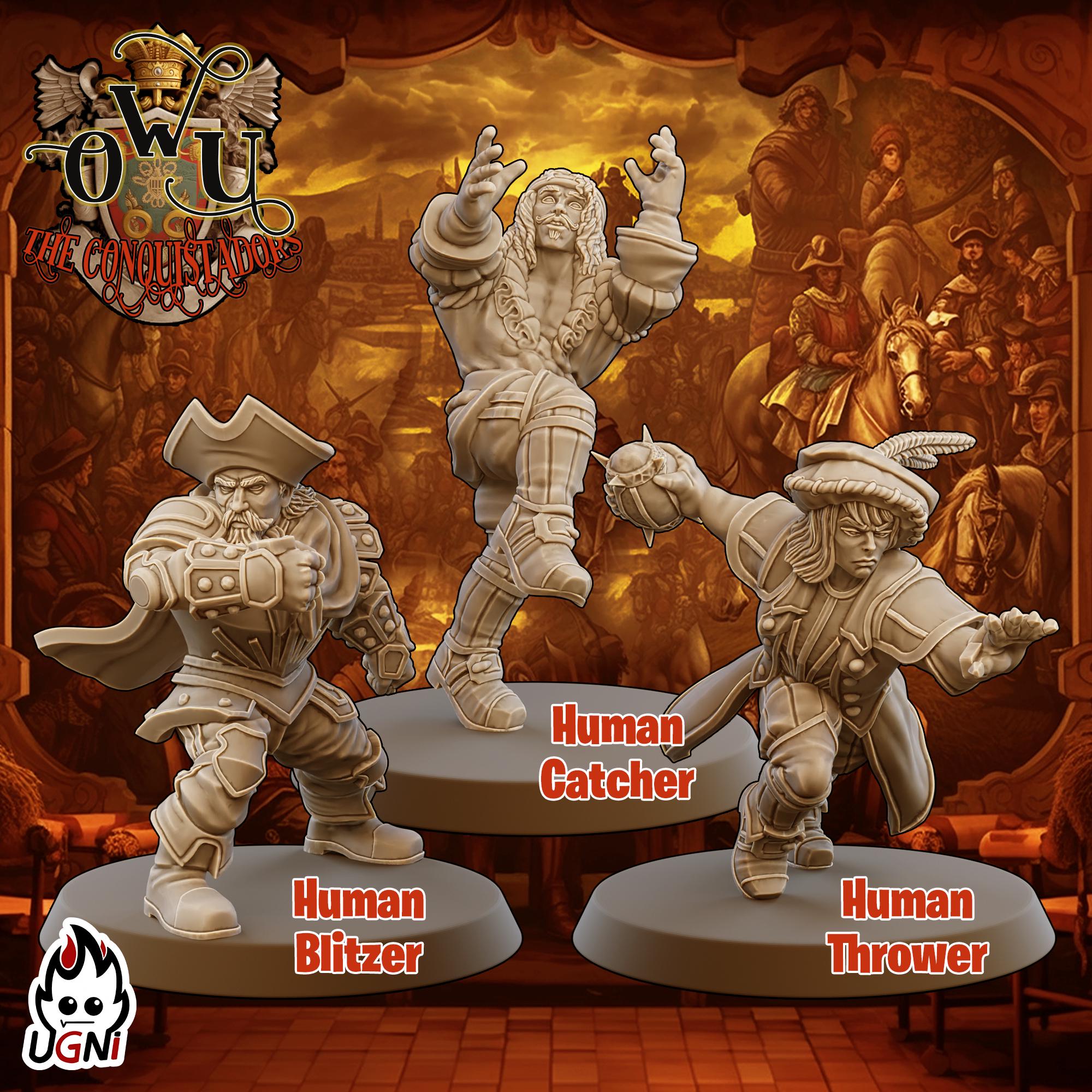 Old World Union Team - Conquistador Style - Fantasy Football Team - UGNI Miniatures