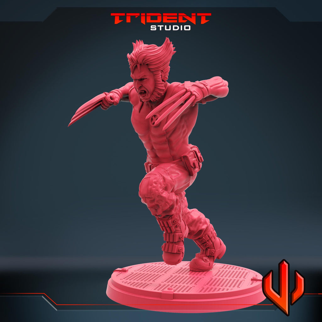 Wolverine B (Fan art sculpted by Trident Studio) (Crisis Protocol Proxy/Alternative)