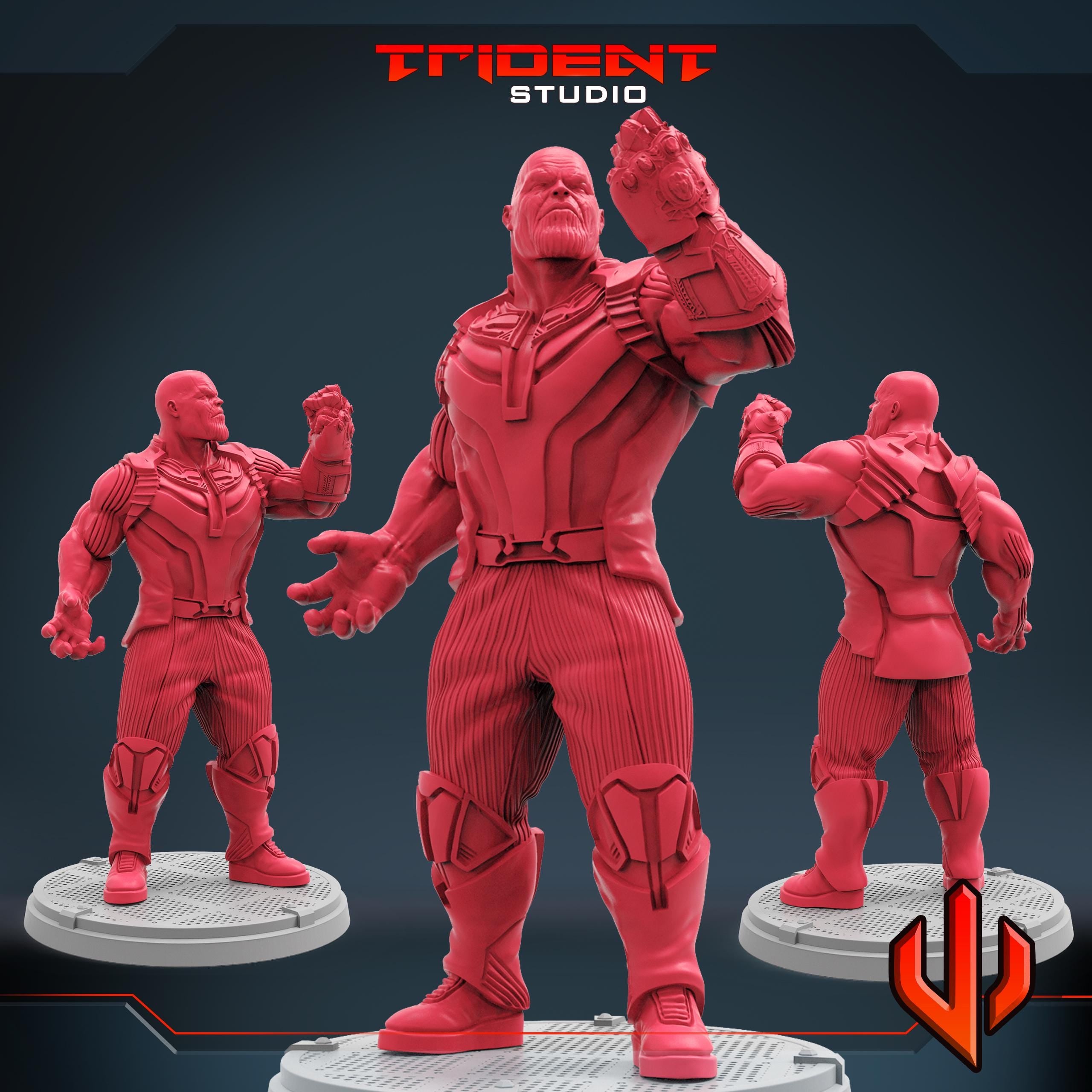 Thanos (Fan art sculpted by Trident Studio) (Crisis Protocol Proxy/Alternative)