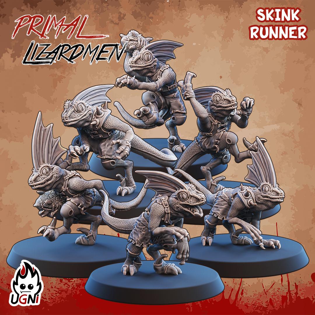 Lizardmen Team - Primal Style - Fantasy Football Team - UGNI Miniatures