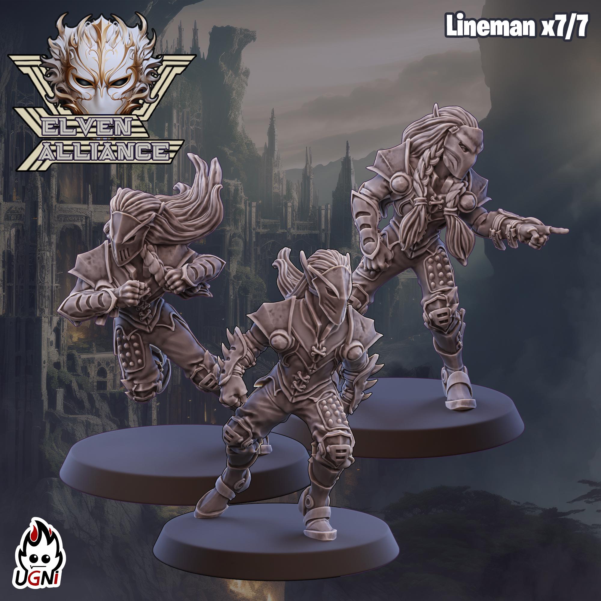 Elven Alliance Team - Fantasy Football Team - UGNI Miniatures